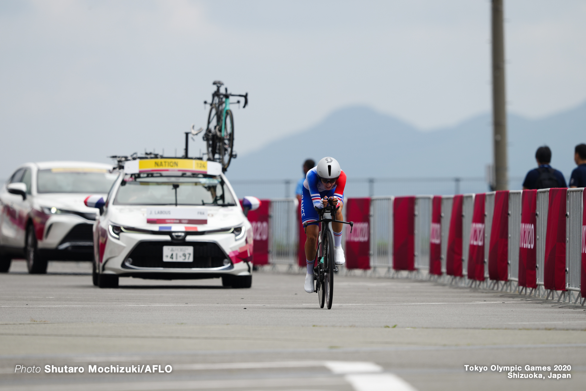 ジュリエット・ラボウス Juliette Labous (FRA)JULY 28, 2021 - Cycling : Women's Individual Time Trial during the Tokyo 2020 Olympic Games at the Izu MTB Course in Shizuoka, Japan. (Photo by Shutaro Mochizuki/AFLO)