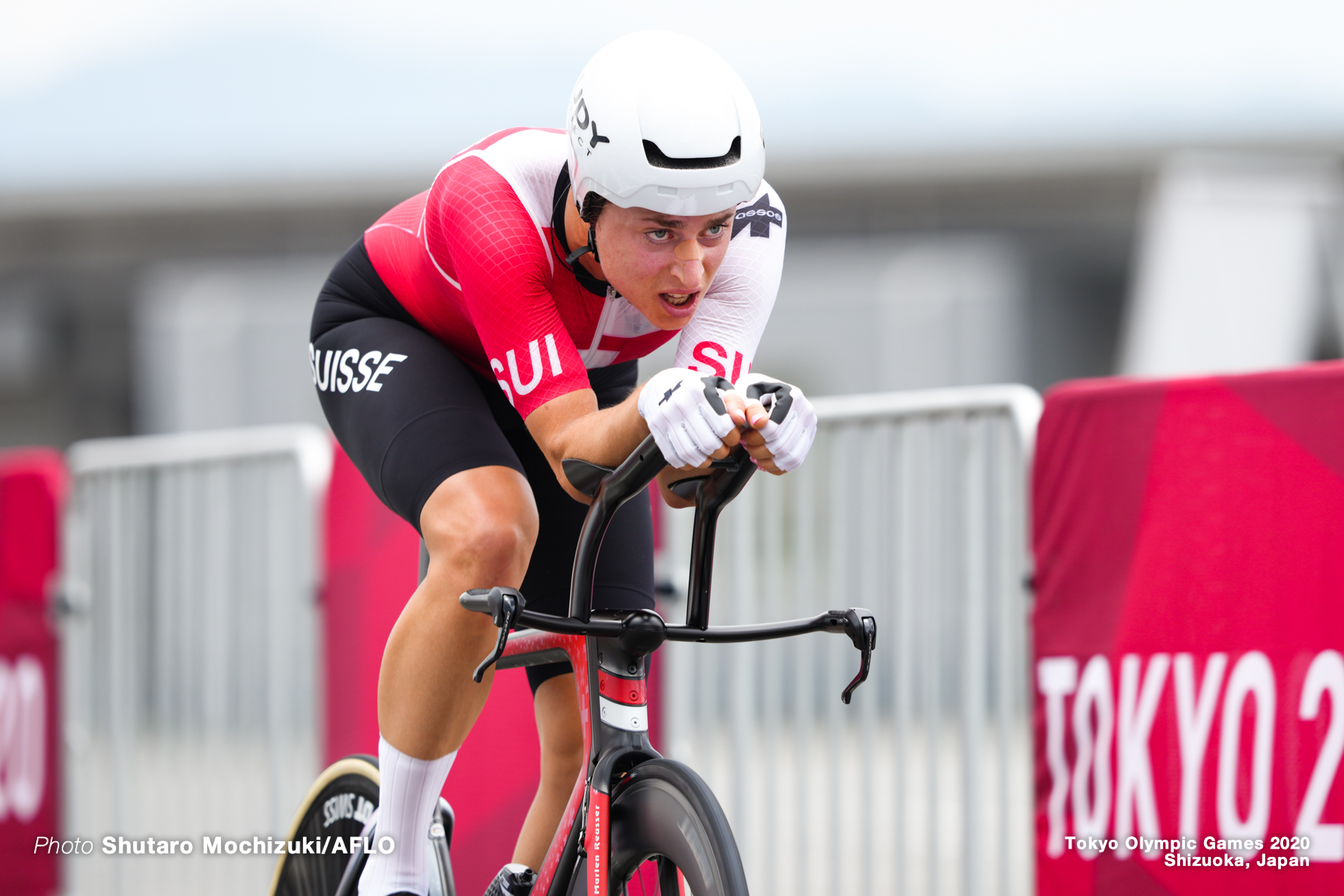 リサ・ブレナウアー Lisa Brennauer (GER)JULY 28, 2021 - Cycling : Women's Individual Time Trial during the Tokyo 2020 Olympic Games at the Izu MTB Course in Shizuoka, Japan. (Photo by Shutaro Mochizuki/AFLO)