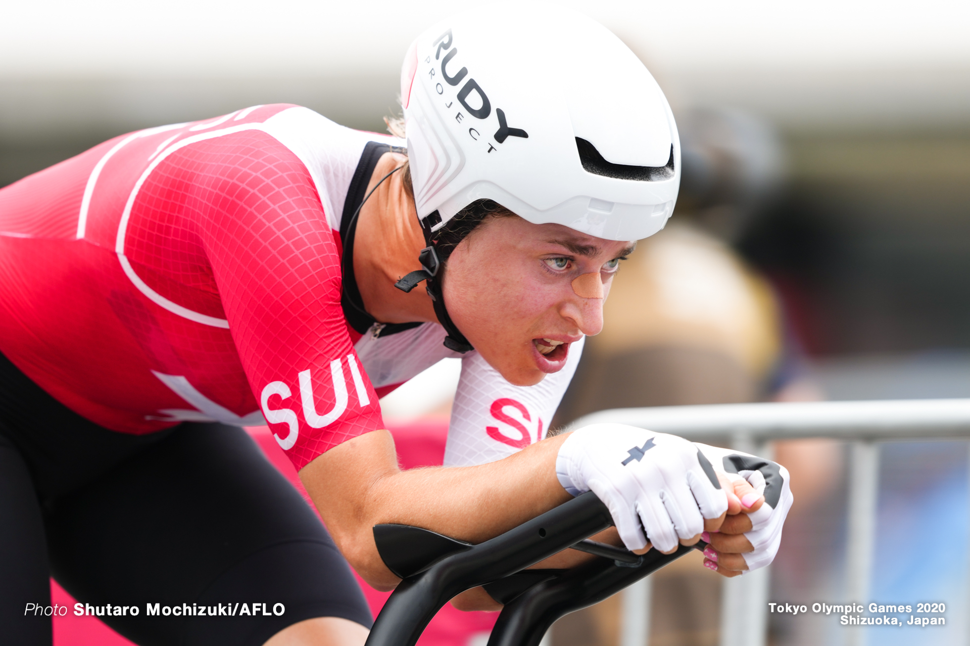 マーレン・レウッシャー Marlen Resser (SUI)JULY 28, 2021 - Cycling : Women's Individual Time Trial during the Tokyo 2020 Olympic Games at the Izu MTB Course in Shizuoka, Japan. (Photo by Shutaro Mochizuki/AFLO)