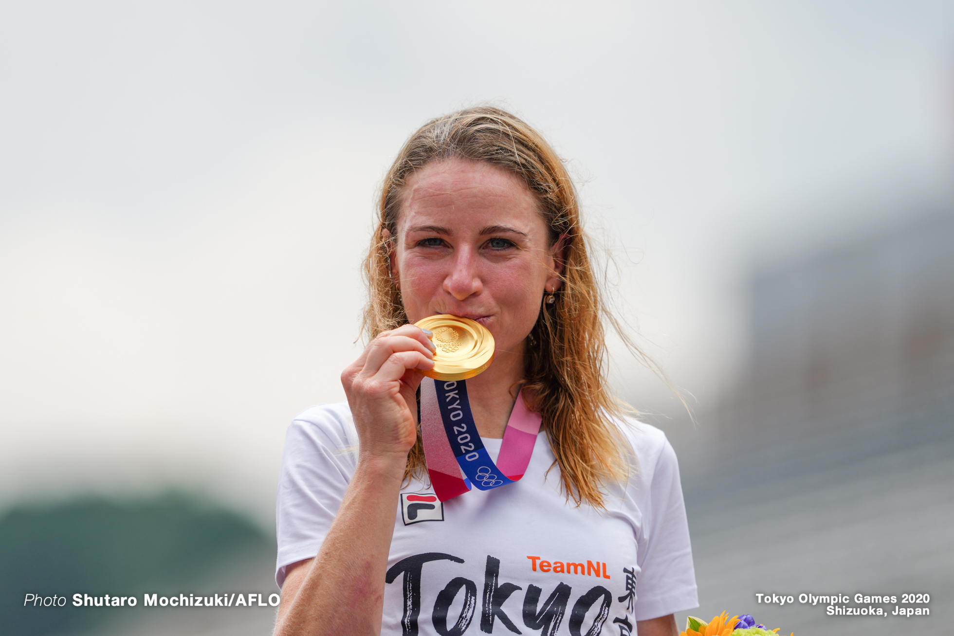 アンネミク・ファンフルテン Annemiek van Vleuten (NED), JULY 28, 2021 - Cycling : Women's Individual Time Trial during the Tokyo 2020 Olympic Games at the Izu MTB Course in Shizuoka, Japan. (Photo by Shutaro Mochizuki/AFLO)