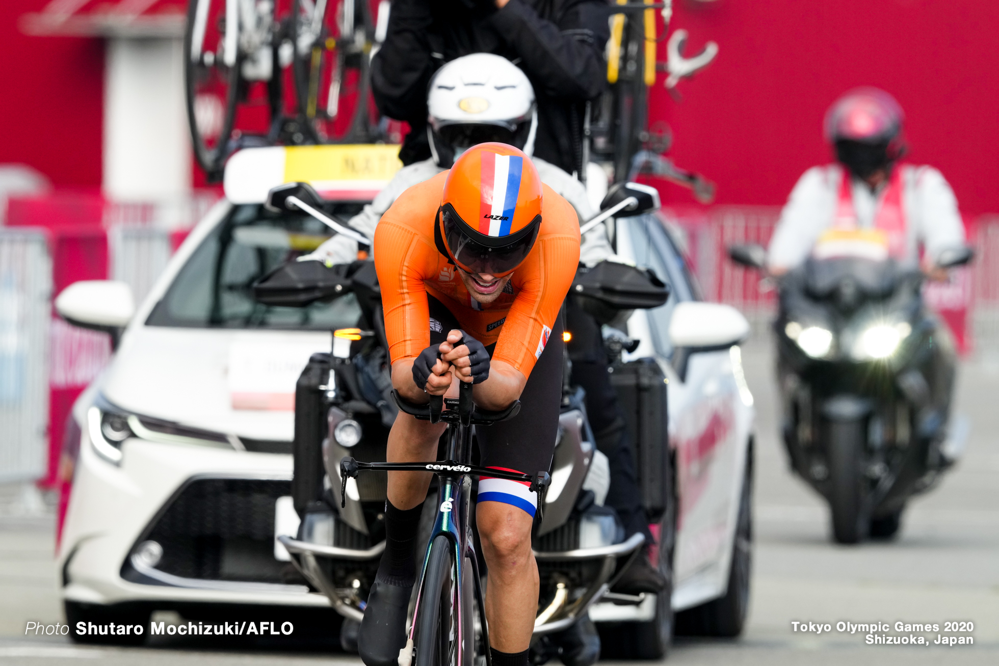 トム・ドゥムラン Tom Dumoulin (NED), JULY 28, 2021 - Cycling : Men's Individual Time Trial during the Tokyo 2020 Olympic Games at the Izu MTB Course in Shizuoka, Japan. (Photo by Shutaro Mochizuki/AFLO)