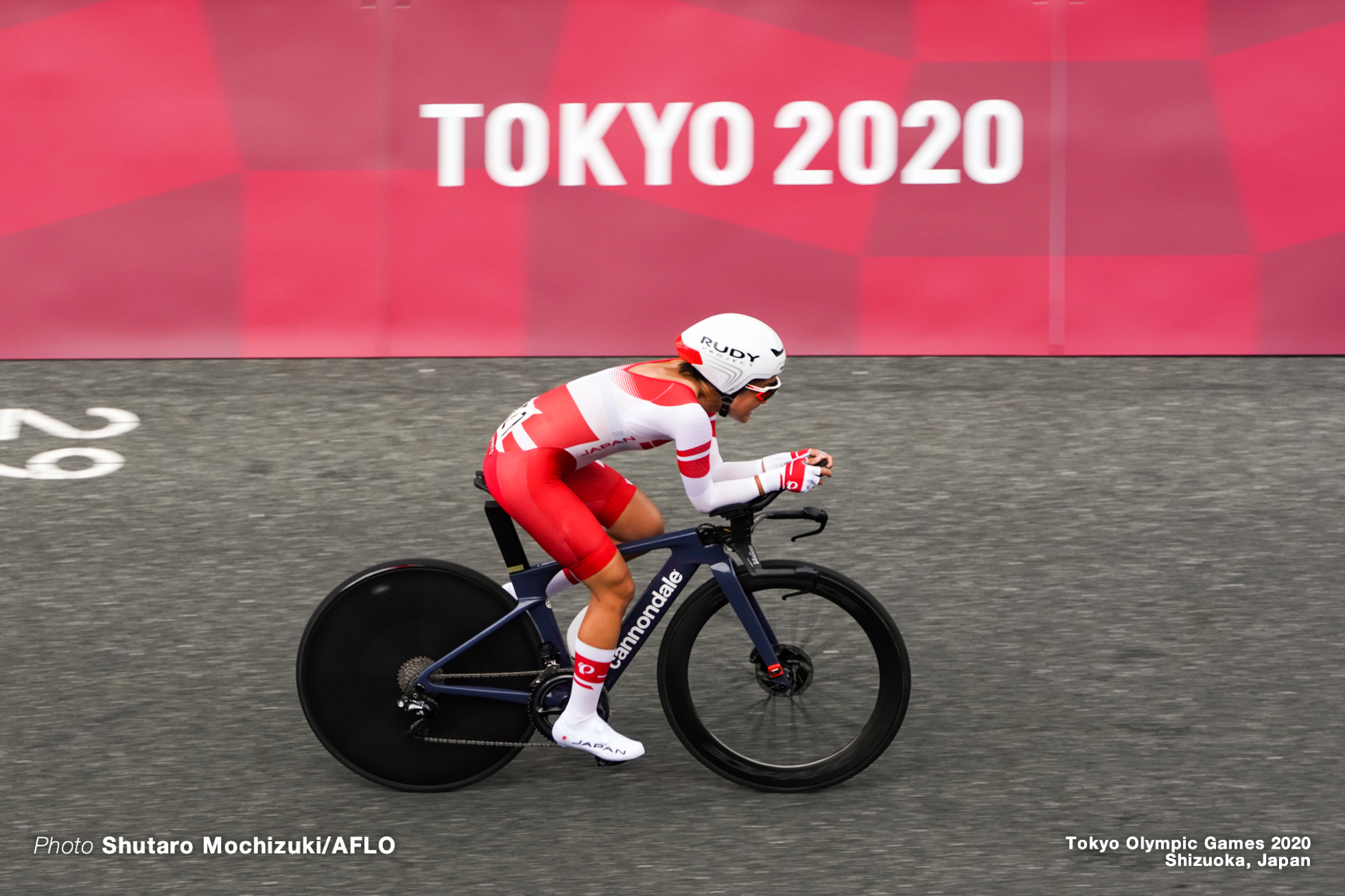 與那嶺恵理 Eri Yonamine (JPN), JULY 28, 2021 - Cycling : Women's Individual Time Trial during the Tokyo 2020 Olympic Games at the Izu MTB Course in Shizuoka, Japan. (Photo by Shutaro Mochizuki/AFLO)