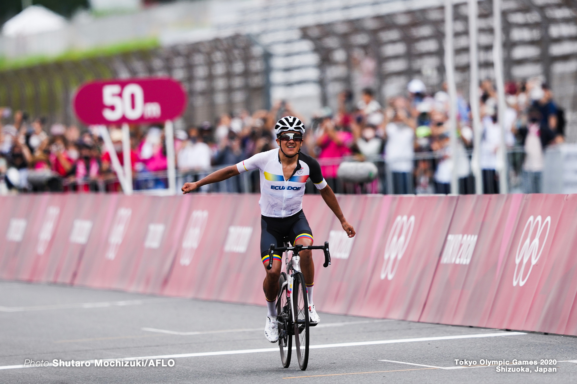 リチャル・カラパス/CARAPAZ Richard,JULY 24, 2021 - Cycling : Men's Road Race during the Tokyo 2020 Olympic Games at 富士スピードウェイ/the Fuji International Speedway in Shizuoka, Japan. (Photo by Shutaro Mochizuki/AFLO)