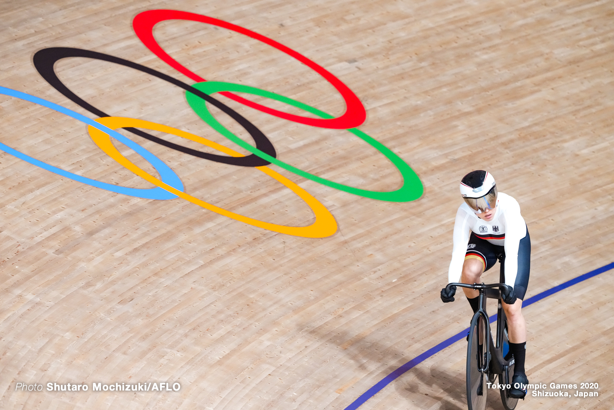 エマ・ヒンツェ Emma Hinze (GER), Women's Team Sprint Qualifying AUGUST 2, 2021 - Cycling : during the Tokyo 2020 Olympic Games at the Izu Velodrome in Shizuoka, Japan. (Photo by Shutaro Mochizuki/AFLO)