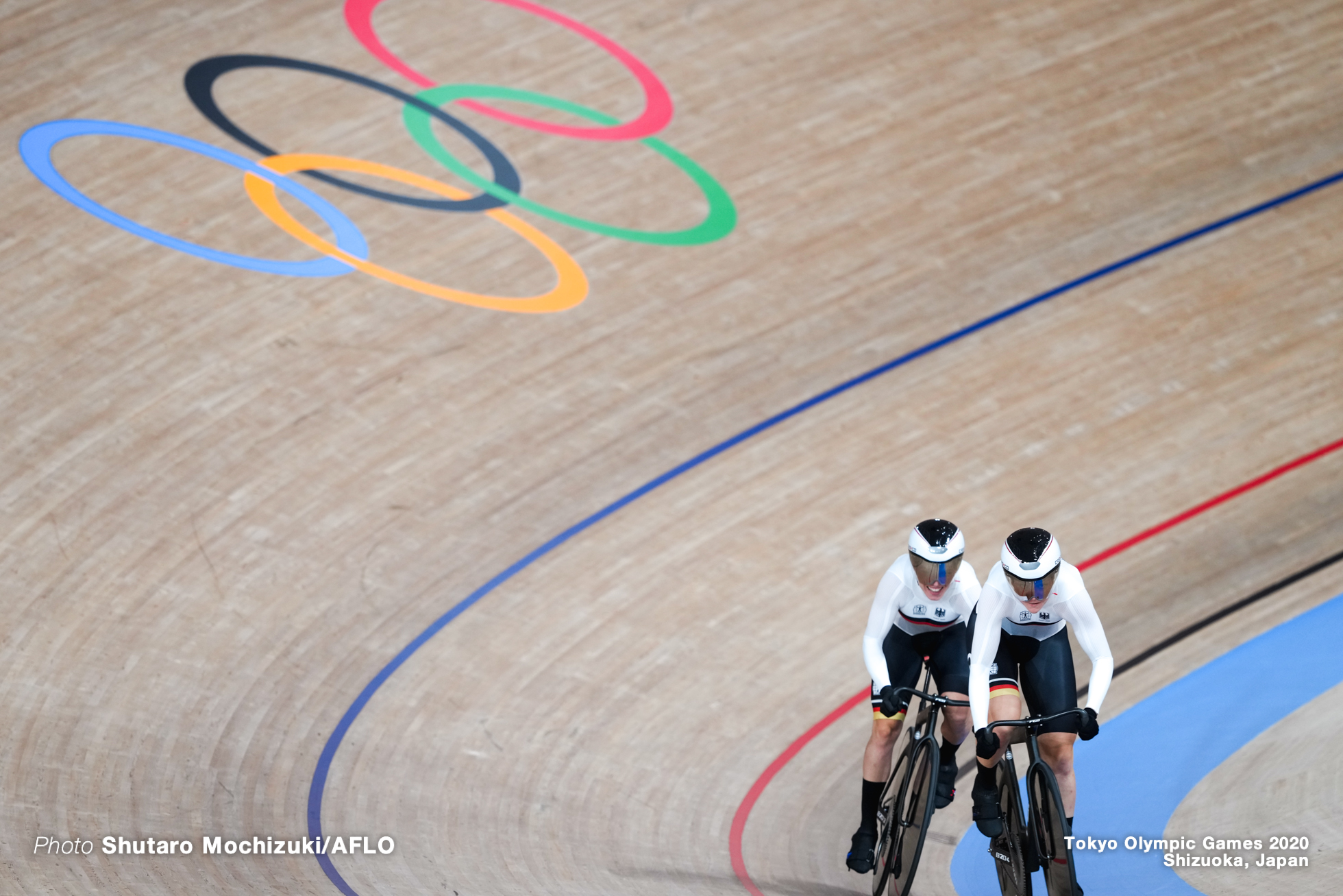 リー ソフィー・フリードリッヒ Lea Sophie Friedrich (GER), エマ・ヒンツェ Emma Hinze (GER), Women's Team Sprint final AUGUST 2, 2021 - Cycling : during the Tokyo 2020 Olympic Games at the Izu Velodrome in Shizuoka, Japan. (Photo by Shutaro Mochizuki/AFLO)