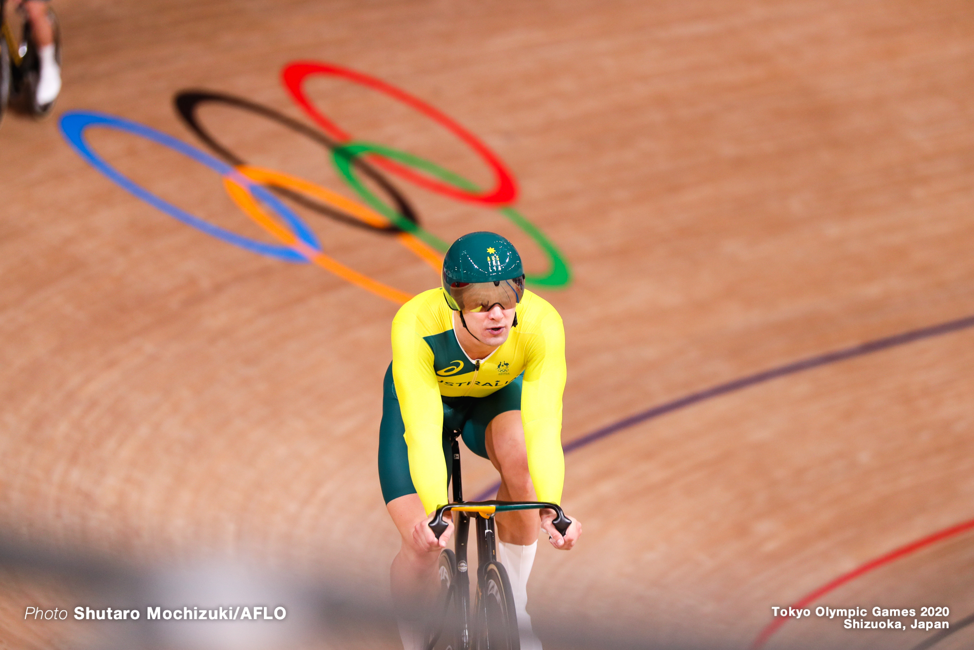 マシュー・グレーツァー Matthew Glaetzer (AUS), Men's Team Sprint Qualifying AUGUST 3, 2021 - Cycling : during the Tokyo 2020 Olympic Games at the Izu Velodrome in Shizuoka, Japan. (Photo by Shutaro Mochizuki/AFLO)