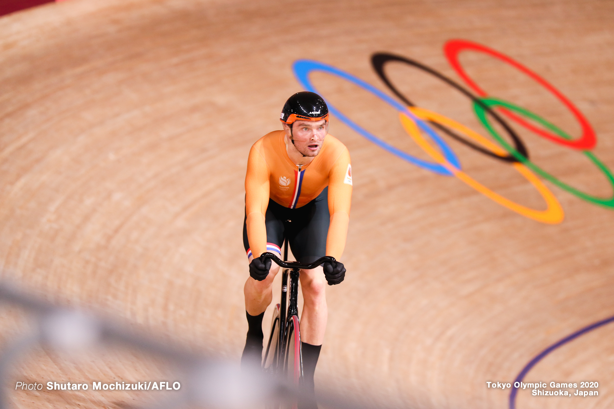 マティエス・ブフリ Buchli Matthijs (NED),Men's Team Sprint Qualifying AUGUST 3, 2021 - Cycling : during the Tokyo 2020 Olympic Games at the Izu Velodrome in Shizuoka, Japan. (Photo by Shutaro Mochizuki/AFLO)