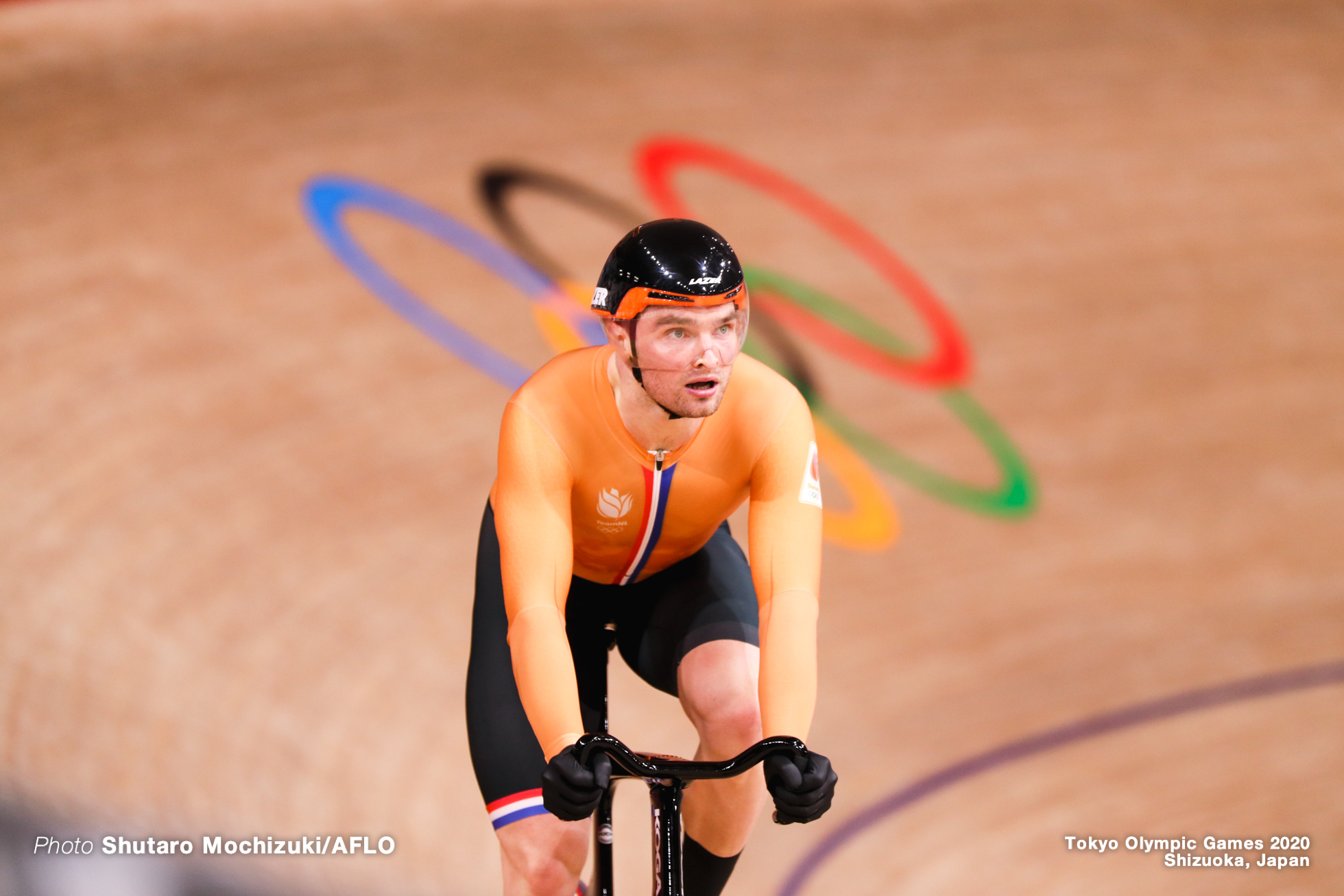 マティエス・ブフリ Buchli Matthijs (NED),Men's Team Sprint Qualifying AUGUST 3, 2021 - Cycling : during the Tokyo 2020 Olympic Games at the Izu Velodrome in Shizuoka, Japan. (Photo by Shutaro Mochizuki/AFLO)