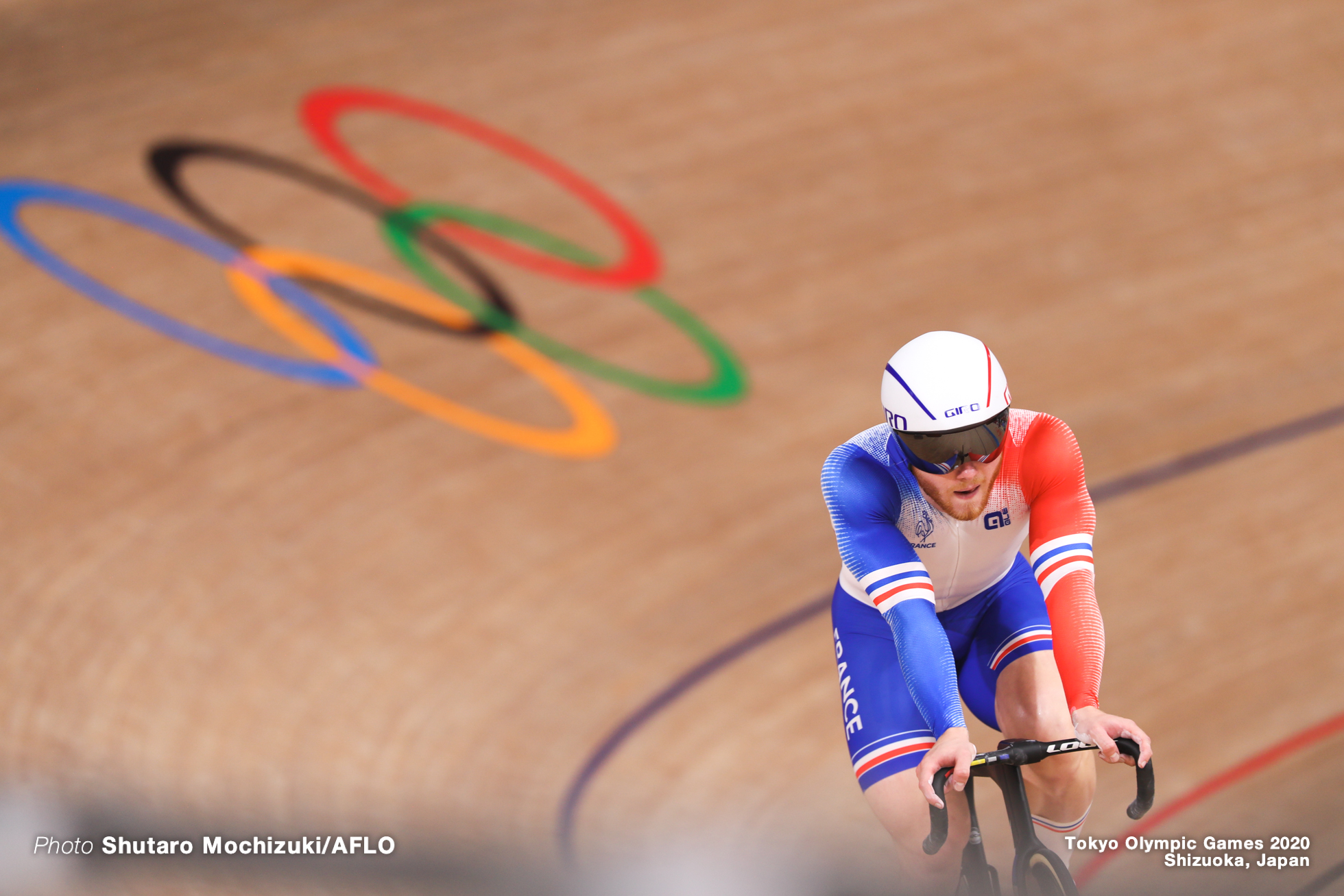 セバスチャアン・ビジエ Sebastien Vigier (FRA), Men's Team Sprint Qualifying AUGUST 3, 2021 - Cycling : during the Tokyo 2020 Olympic Games at the Izu Velodrome in Shizuoka, Japan. (Photo by Shutaro Mochizuki/AFLO)