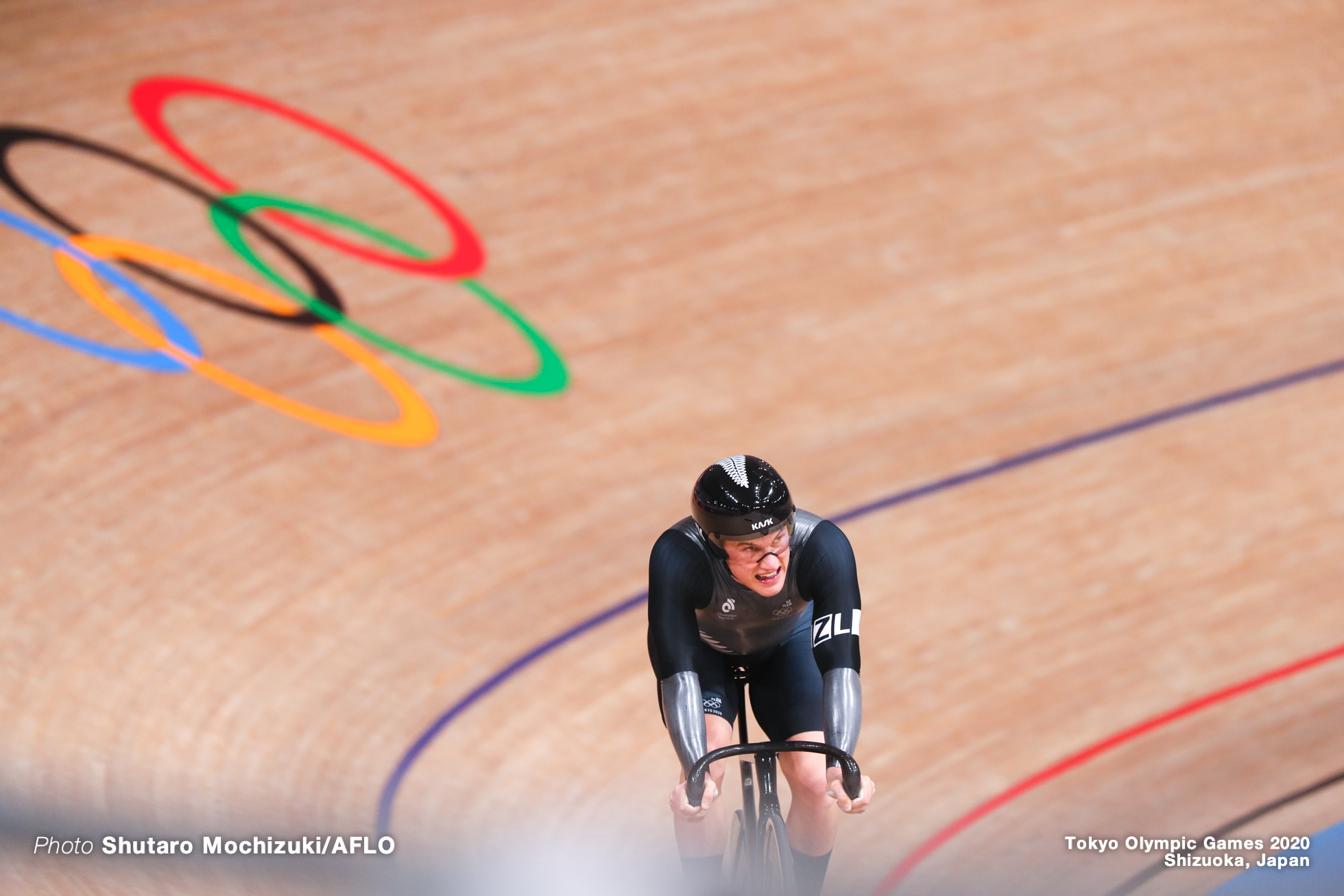 サム・ウェブスター Sam Webster (NZL), Men's Team Sprint Qualifying AUGUST 3, 2021 - Cycling : during the Tokyo 2020 Olympic Games at the Izu Velodrome in Shizuoka, Japan. (Photo by Shutaro Mochizuki/AFLO)