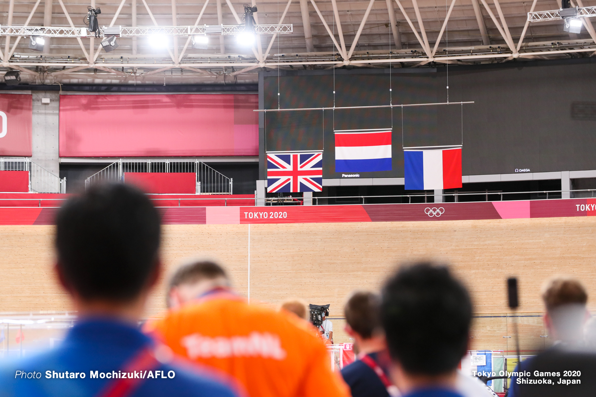 Men's Team Sprint Final AUGUST 3, 2021 - Cycling : during the Tokyo 2020 Olympic Games at the Izu Velodrome in Shizuoka, Japan. (Photo by Shutaro Mochizuki/AFLO)