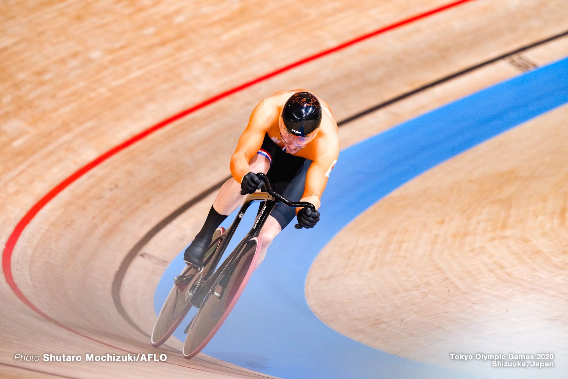 マティエス・ブフリ Buchli Matthijs (NED),Men's Team Sprint Qualifying AUGUST 3, 2021 - Cycling : during the Tokyo 2020 Olympic Games at the Izu Velodrome in Shizuoka, Japan. (Photo by Shutaro Mochizuki/AFLO)