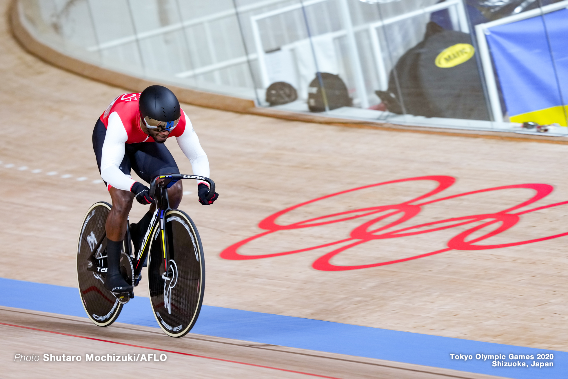 クウェシ・ブラウン Kwesi Browne (TTO), Men's Sprint Qualifying AUGUST 4, 2021 - Cycling : during the Tokyo 2020 Olympic Games at the Izu Velodrome in Shizuoka, Japan. (Photo by Shutaro Mochizuki/AFLO)