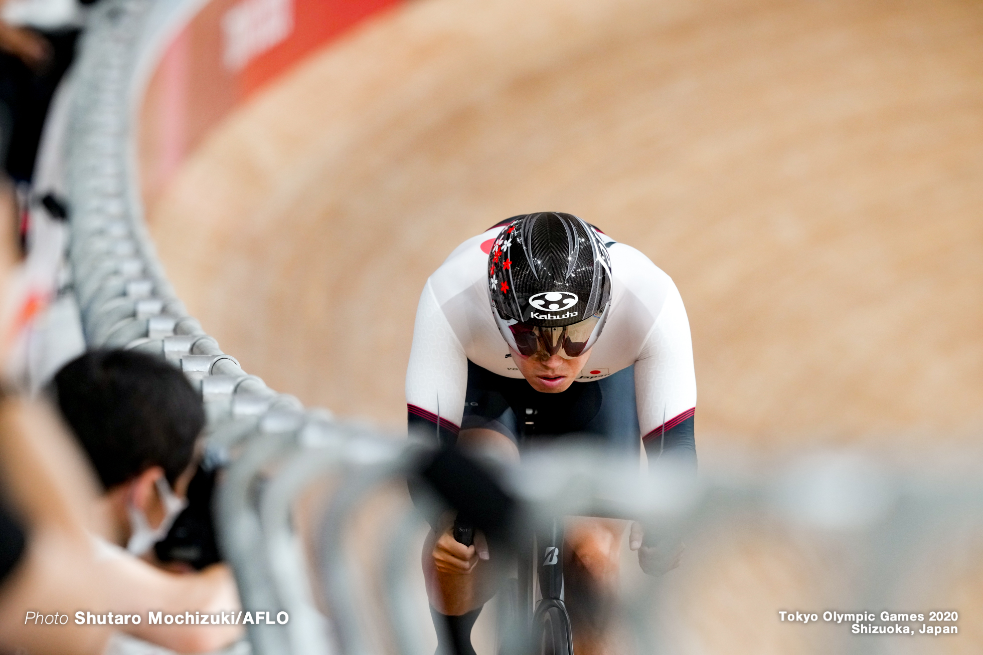 脇本雄太 Yuta Wakimoto (JPN), Men's Sprint Qualifying AUGUST 4, 2021 - Cycling : during the Tokyo 2020 Olympic Games at the Izu Velodrome in Shizuoka, Japan. (Photo by Shutaro Mochizuki/AFLO)