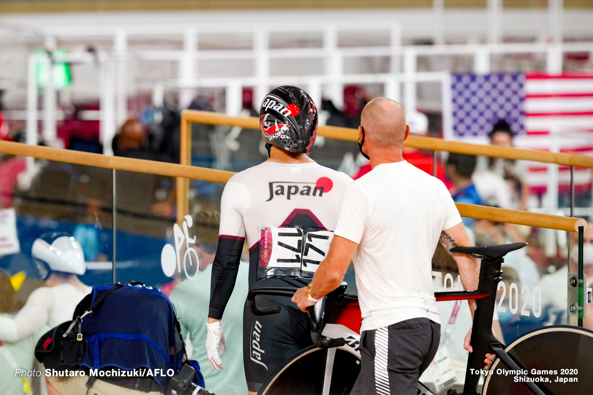 新田祐大 Yuadai Nitta (JPN), Men's Sprint Qualifying AUGUST 4, 2021 - Cycling : during the Tokyo 2020 Olympic Games at the Izu Velodrome in Shizuoka, Japan. (Photo by Shutaro Mochizuki/AFLO)