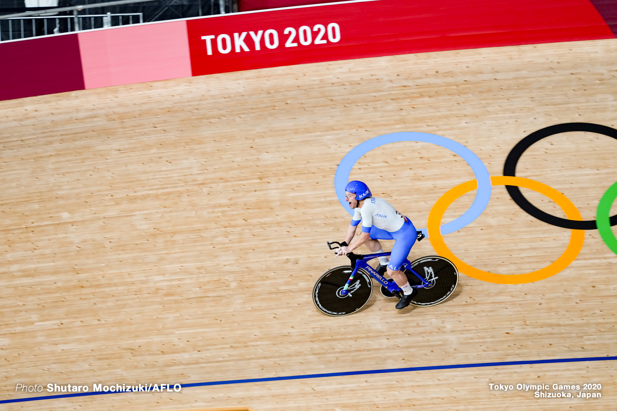 シモーネ・コンソーニ Simone Consonni (ITA), Men's Team Pursuit Final AUGUST 4, 2021 - Cycling : during the Tokyo 2020 Olympic Games at the Izu Velodrome in Shizuoka, Japan. (Photo by Shutaro Mochizuki/AFLO)