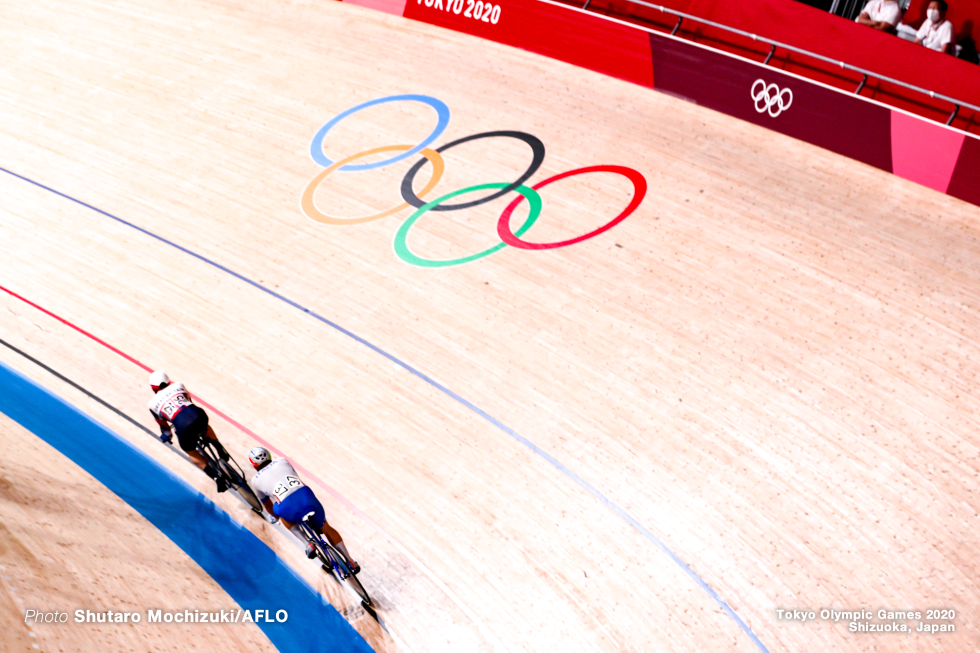 マシュー・ウォールズ Matthew Walls (GBR), エリア・ビビアーニ Elia Viviani (ITA), Men's Omnium Elimination Race 3/4 AUGUST 5, 2021 - Cycling : during the Tokyo 2020 Olympic Games at the Izu Velodrome in Shizuoka, Japan. (Photo by Shutaro Mochizuki/AFLO)