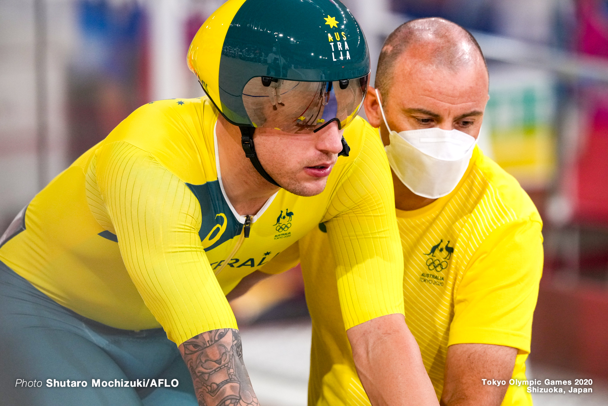 サム・ウェルスフォード Sam Welsford (AUS), Men's Omnium Scratch Race 1/4 AUGUST 5, 2021 - Cycling : during the Tokyo 2020 Olympic Games at the Izu Velodrome in Shizuoka, Japan. (Photo by Shutaro Mochizuki/AFLO)