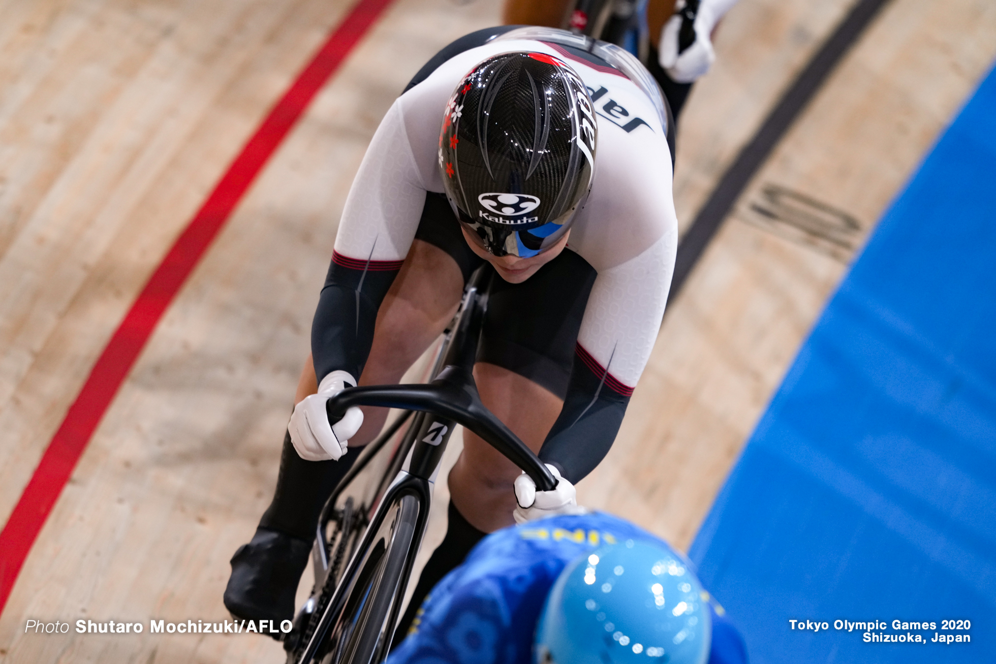 小林優香 Yuka Kobayashi (JPN), Women's Keirin Quarter-Final AUGUST 5, 2021 - Cycling : during the Tokyo 2020 Olympic Games at the Izu Velodrome in Shizuoka, Japan. (Photo by Shutaro Mochizuki/AFLO)