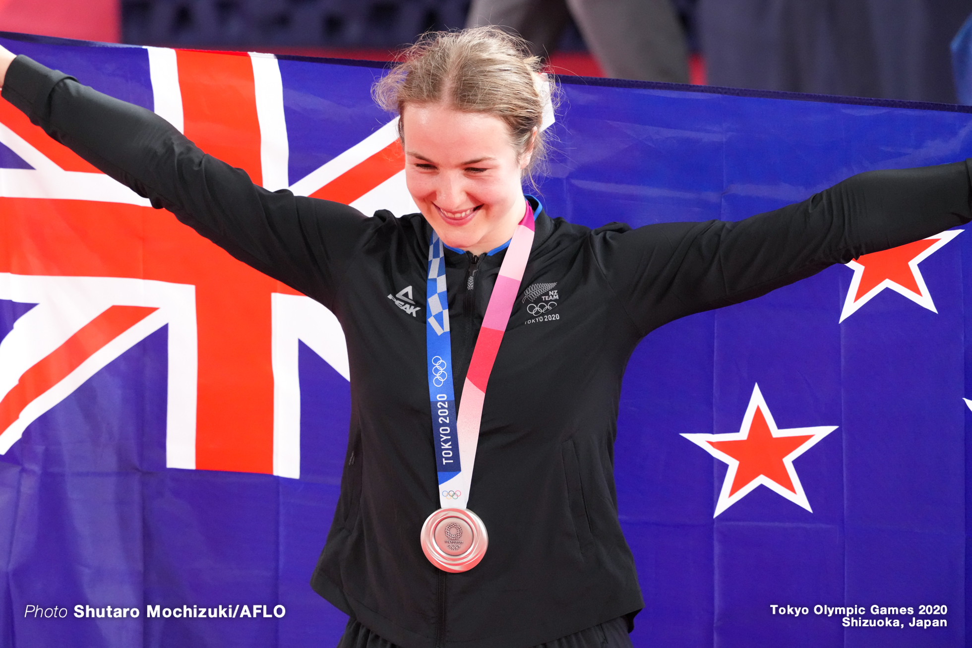 エルレス・アンドリュース Ellesse Andrews (NZL), Women's Keirin Final 1-6 AUGUST 5, 2021 - Cycling : during the Tokyo 2020 Olympic Games at the Izu Velodrome in Shizuoka, Japan. (Photo by Shutaro Mochizuki/AFLO)