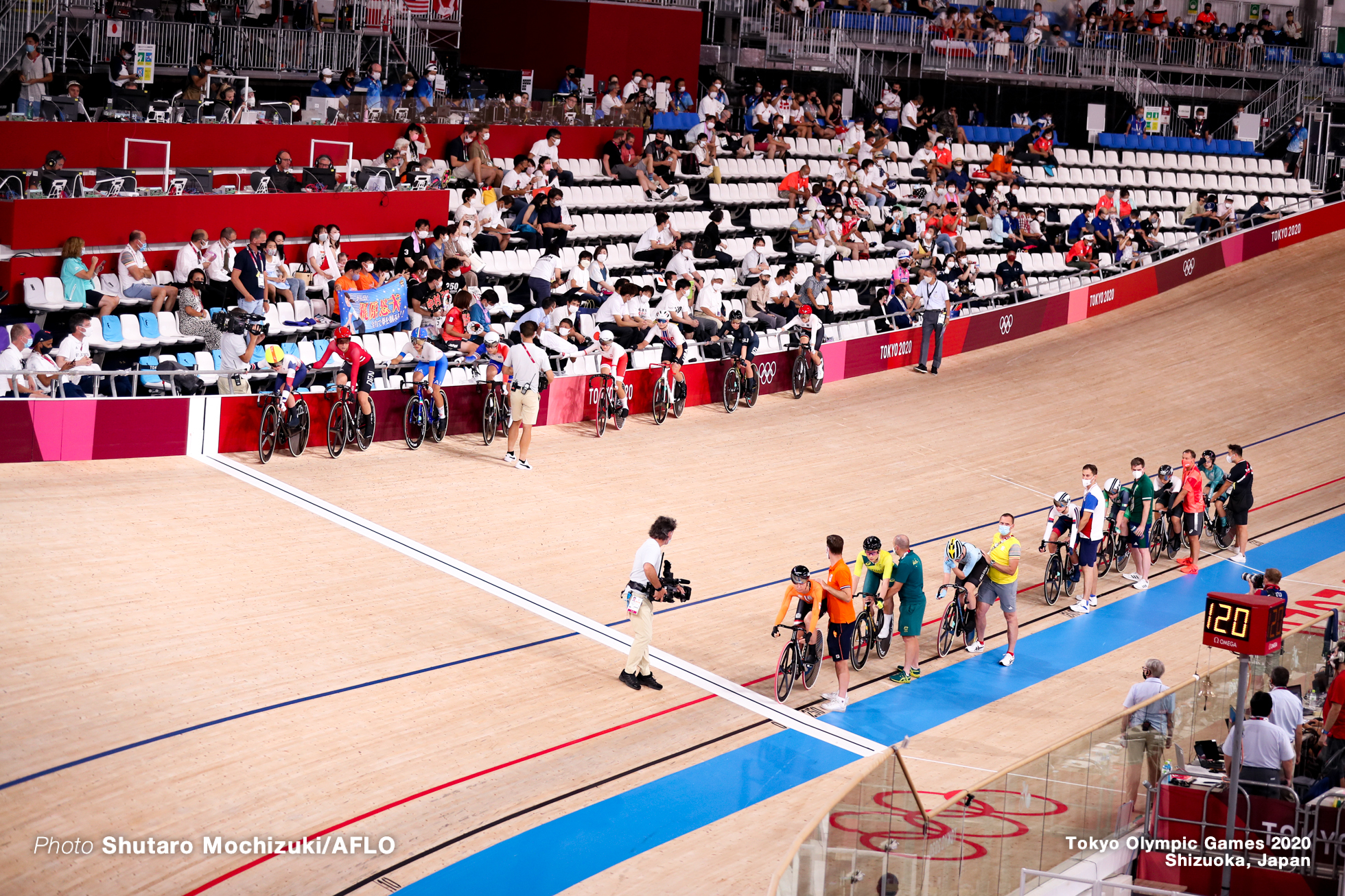 Women's Madison AUGUST 6, 2021 - Cycling : during the Tokyo 2020 Olympic Games at the Izu Velodrome in Shizuoka, Japan. (Photo by Shutaro Mochizuki/AFLO)