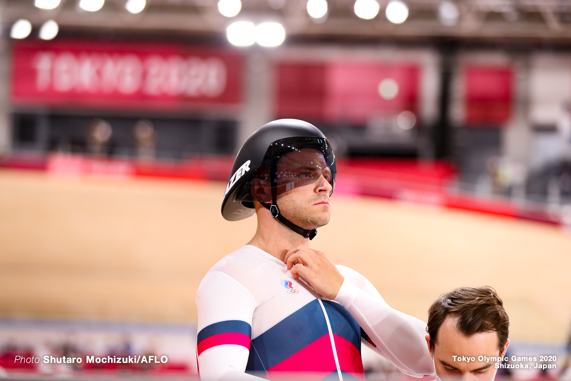 デニス・ドミトリエフ Denis Dmitriev (ROC), Men's Sprint Final for BronzeAUGUST 6, 2021 - Cycling : during the Tokyo 2020 Olympic Games at the Izu Velodrome in Shizuoka, Japan. (Photo by Shutaro Mochizuki/AFLO)