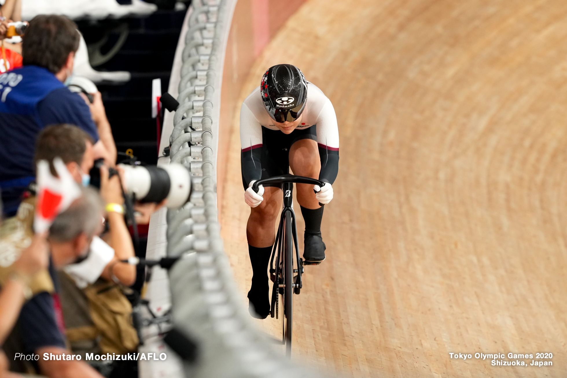 小林優香 Yuka Kobayashi (JPN), Women's Sprint Qualifying AUGUST 6, 2021 - Cycling : during the Tokyo 2020 Olympic Games at the Izu Velodrome in Shizuoka, Japan. (Photo by Shutaro Mochizuki/AFLO)