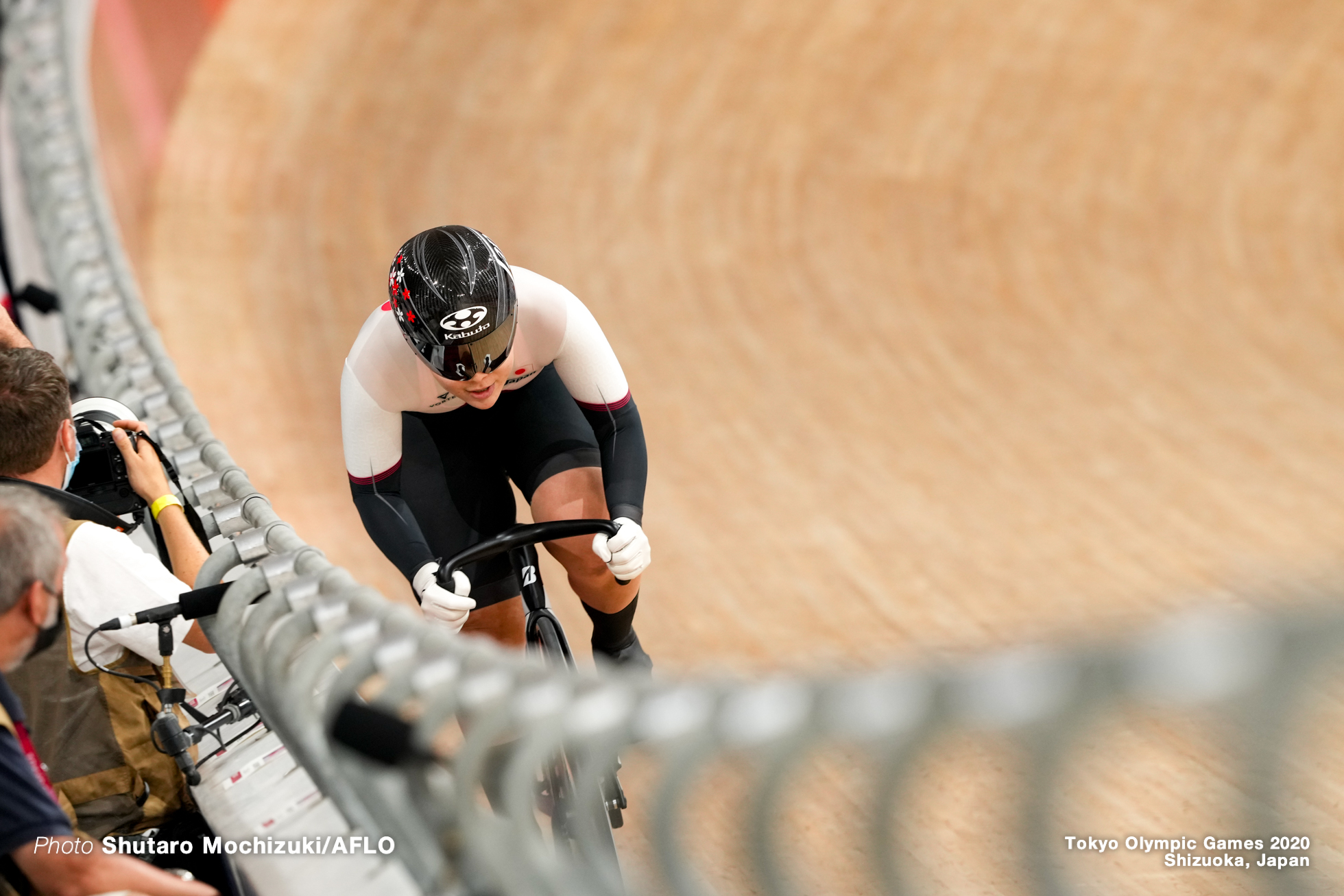 小林優香 Yuka Kobayashi (JPN), Women's Sprint Qualifying AUGUST 6, 2021 - Cycling : during the Tokyo 2020 Olympic Games at the Izu Velodrome in Shizuoka, Japan. (Photo by Shutaro Mochizuki/AFLO)