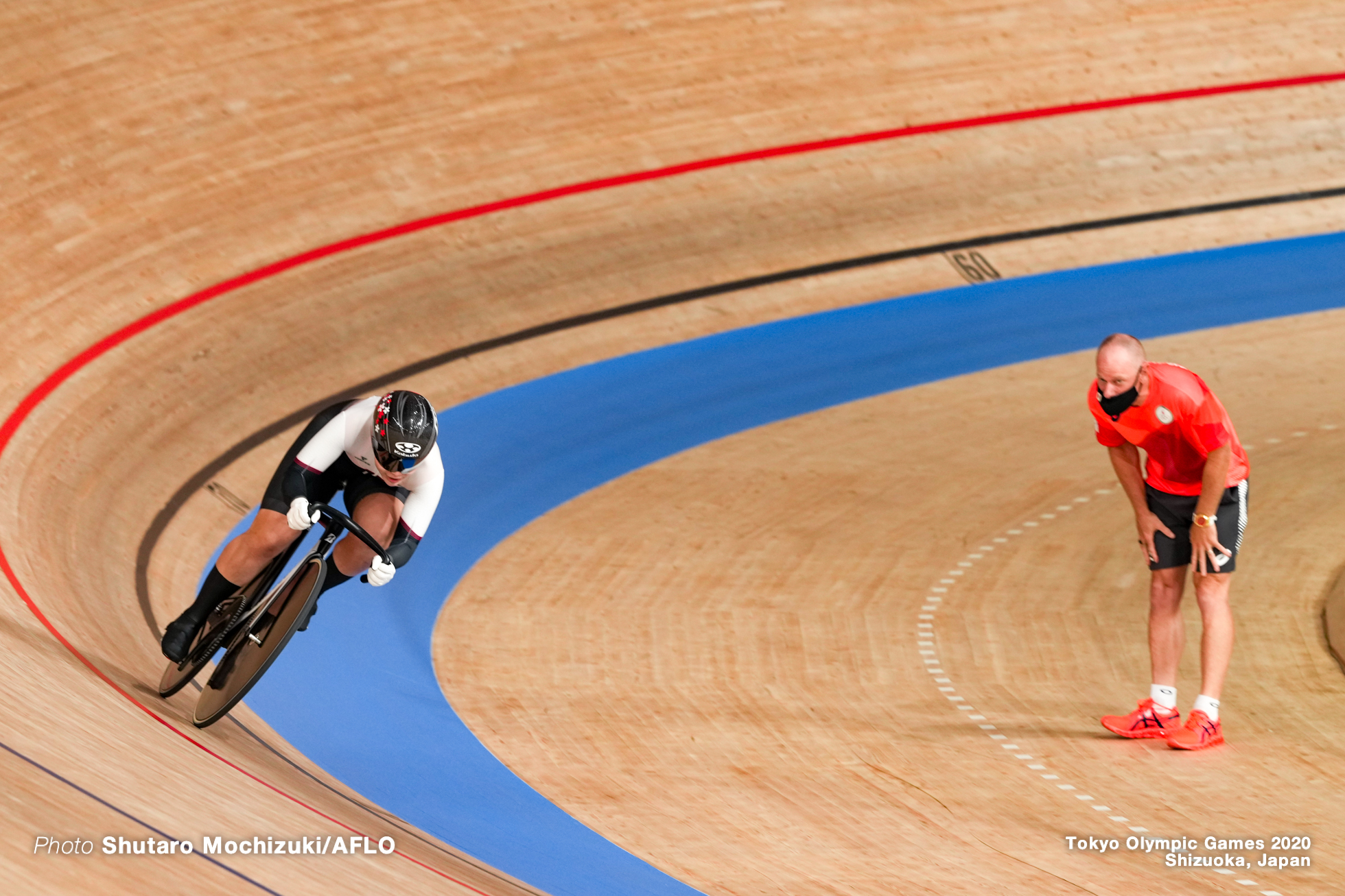 小林優香 Yuka Kobayashi (JPN), Women's Sprint Qualifying AUGUST 6, 2021 - Cycling : during the Tokyo 2020 Olympic Games at the Izu Velodrome in Shizuoka, Japan. (Photo by Shutaro Mochizuki/AFLO)