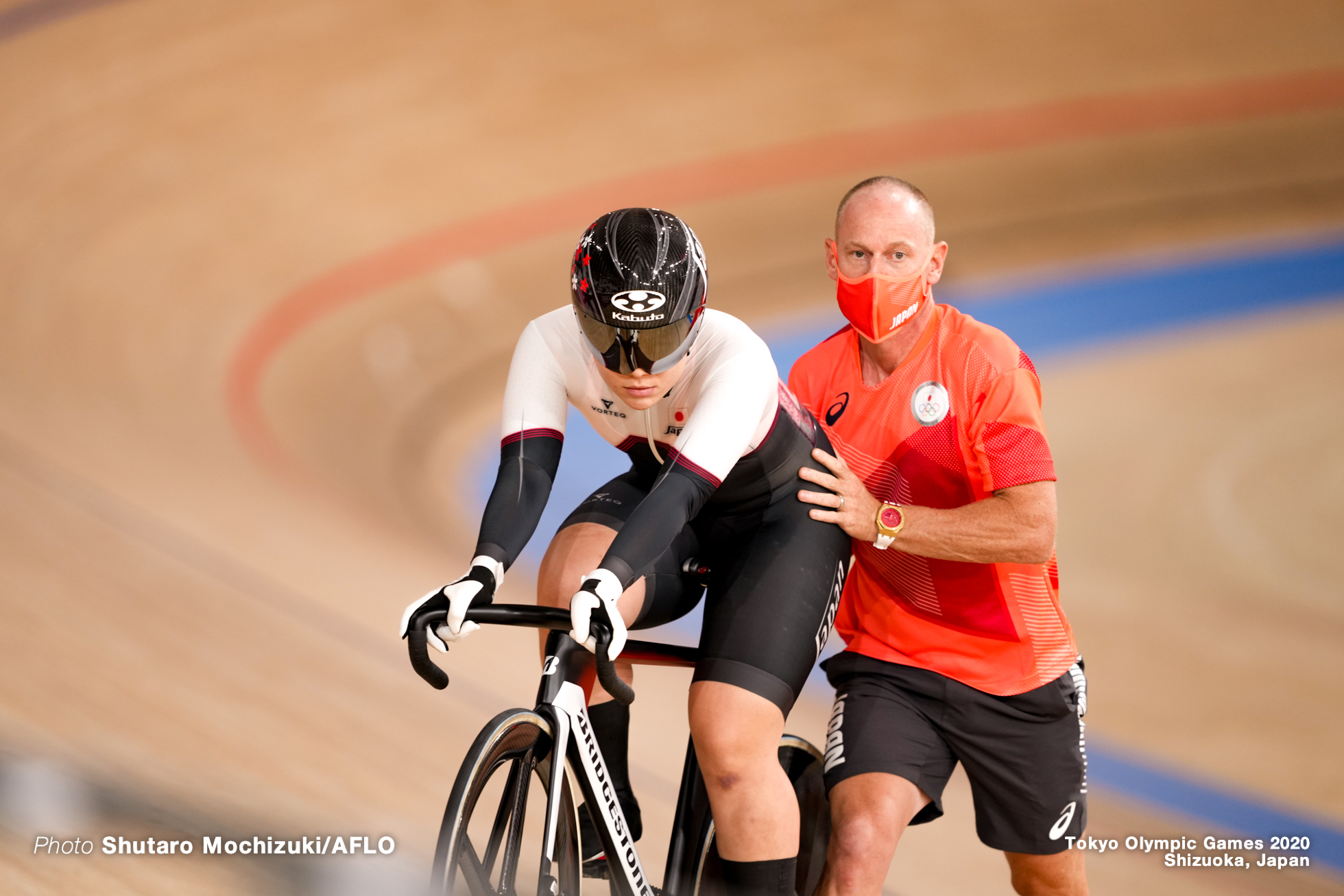 小林優香 Yuka Kobayashi (JPN), Women's Sprint 1/16 Final AUGUST 6, 2021 - Cycling : during the Tokyo 2020 Olympic Games at the Izu Velodrome in Shizuoka, Japan. (Photo by Shutaro Mochizuki/AFLO)