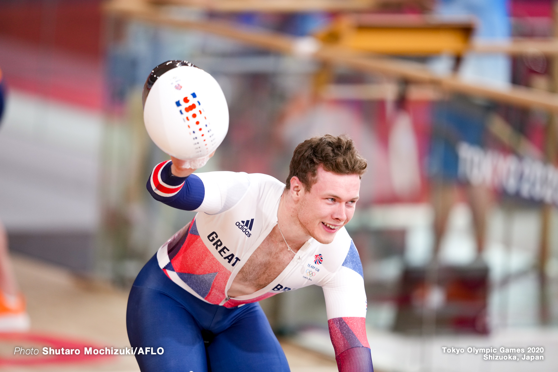 ジャック・カーリン Jack Carlin (GBR), Men's Sprint Final for BronzeAUGUST 6, 2021 - Cycling : during the Tokyo 2020 Olympic Games at the Izu Velodrome in Shizuoka, Japan. (Photo by Shutaro Mochizuki/AFLO)