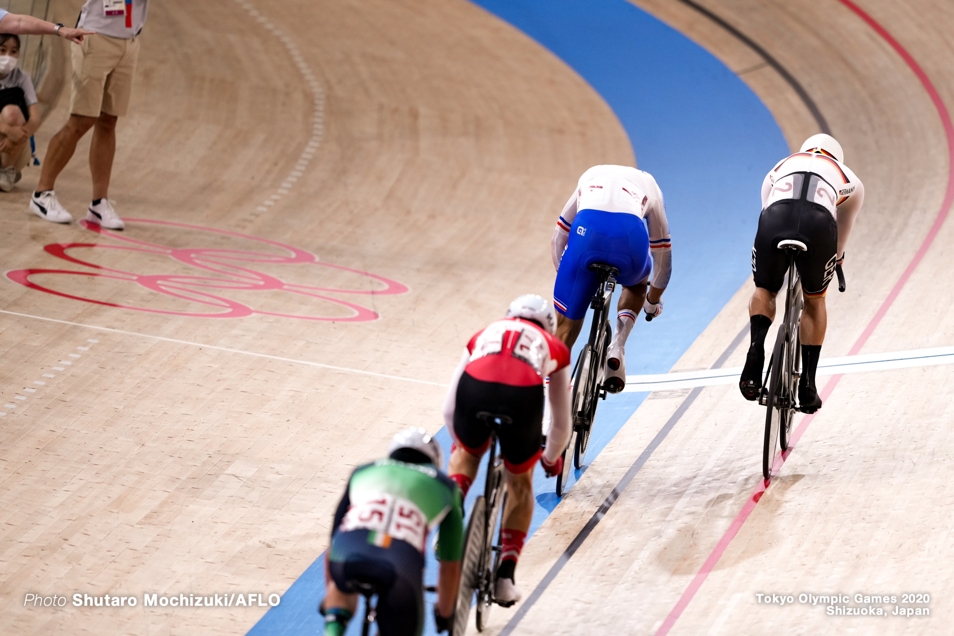 Men's Madison AUGUST 7, 2021 - Cycling : during the Tokyo 2020 Olympic Games at the Izu Velodrome in Shizuoka, Japan. (Photo by Shutaro Mochizuki/AFLO)