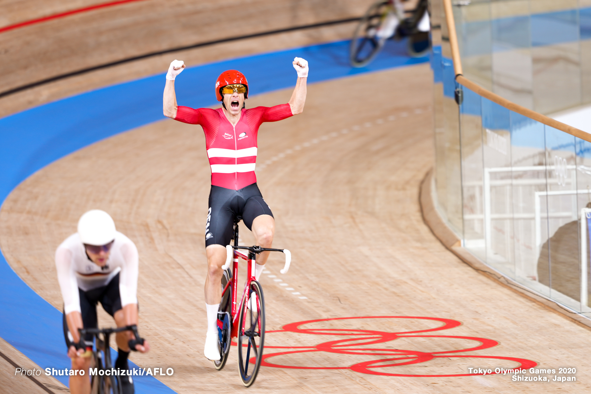 ミカエル・モルコフ Michael Morkov (DEN), Men's Madison AUGUST 7, 2021 - Cycling : during the Tokyo 2020 Olympic Games at the Izu Velodrome in Shizuoka, Japan. (Photo by Shutaro Mochizuki/AFLO)