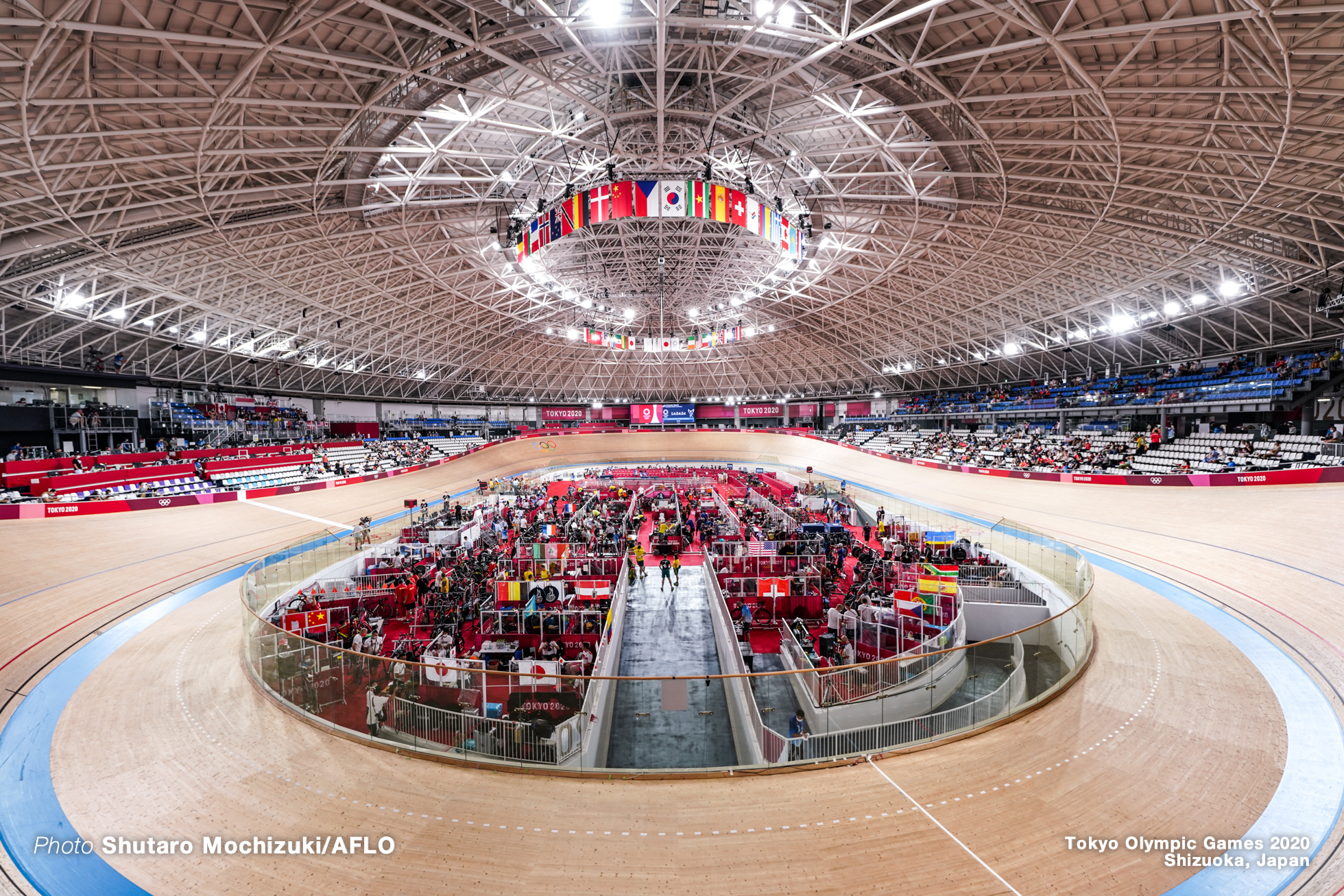 Men's Madison   AUGUST 7, 2021 - Cycling : during the Tokyo 2020 Olympic Games at the Izu Velodrome in Shizuoka, Japan. (Photo by Shutaro Mochizuki/AFLO)