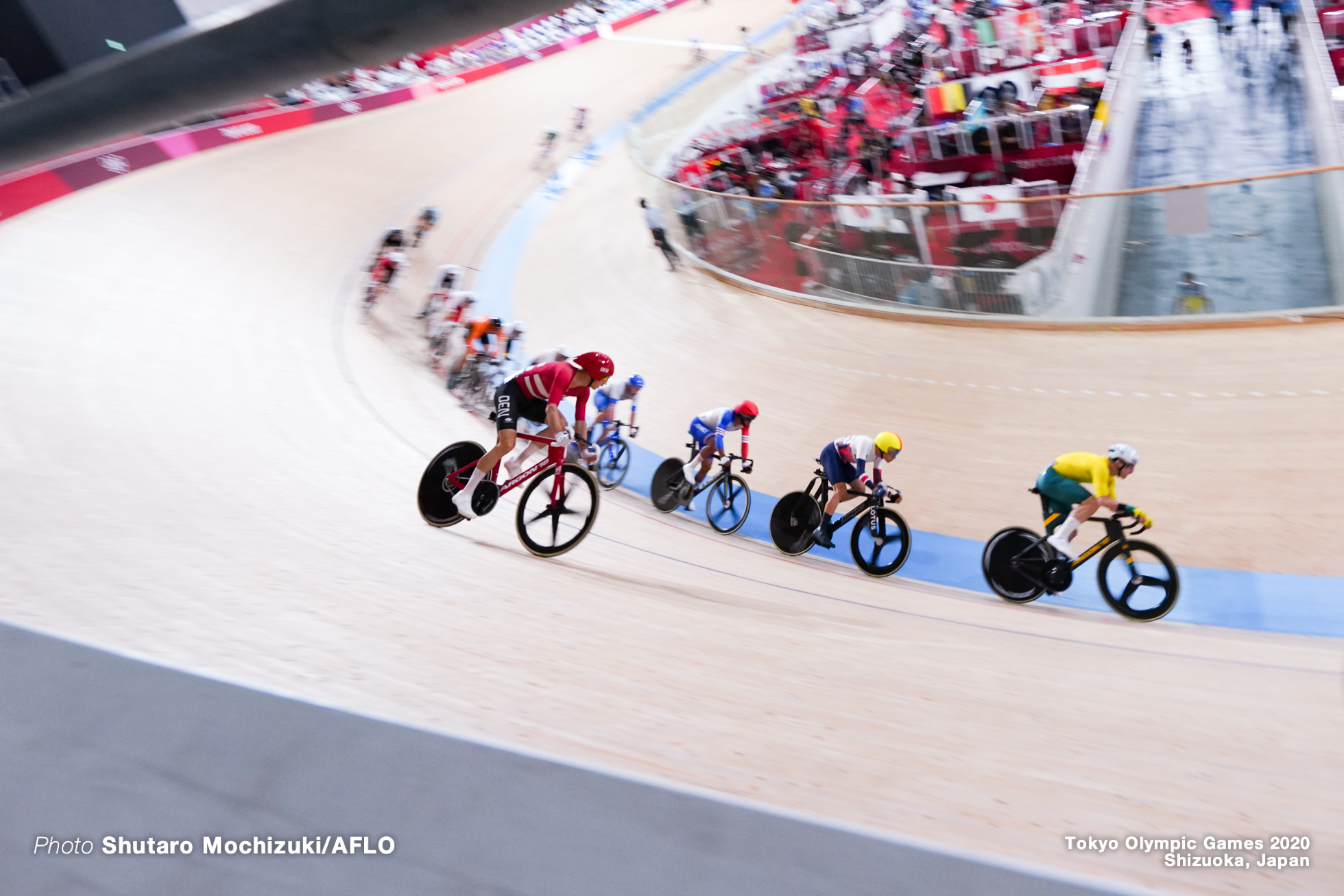 Men's Madison   AUGUST 7, 2021 - Cycling : during the Tokyo 2020 Olympic Games at the Izu Velodrome in Shizuoka, Japan. (Photo by Shutaro Mochizuki/AFLO)