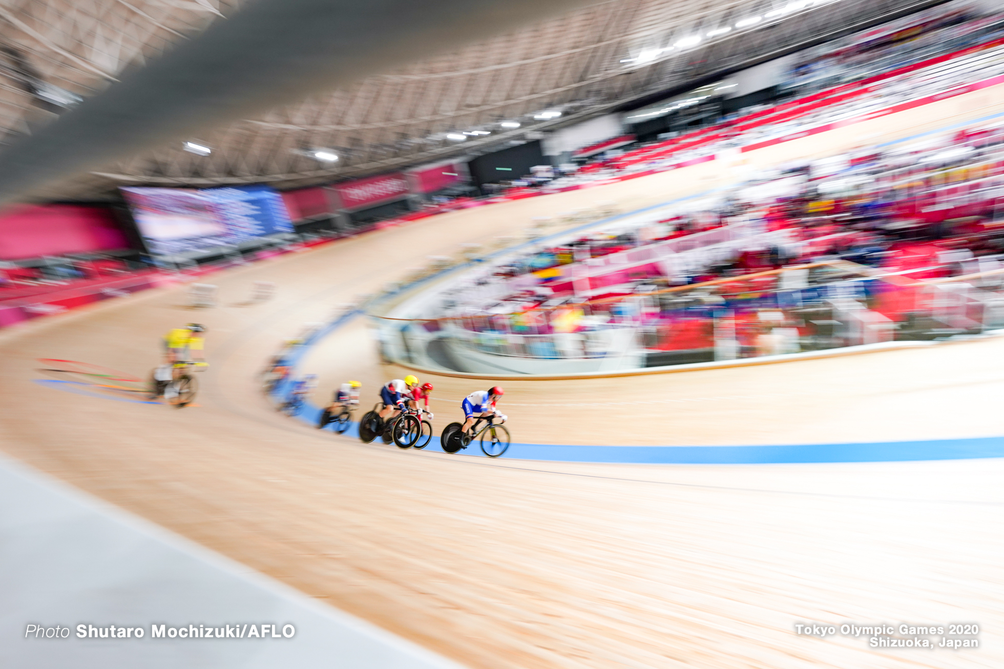 Men's Madison AUGUST 7, 2021 - Cycling : during the Tokyo 2020 Olympic Games at the Izu Velodrome in Shizuoka, Japan. (Photo by Shutaro Mochizuki/AFLO)