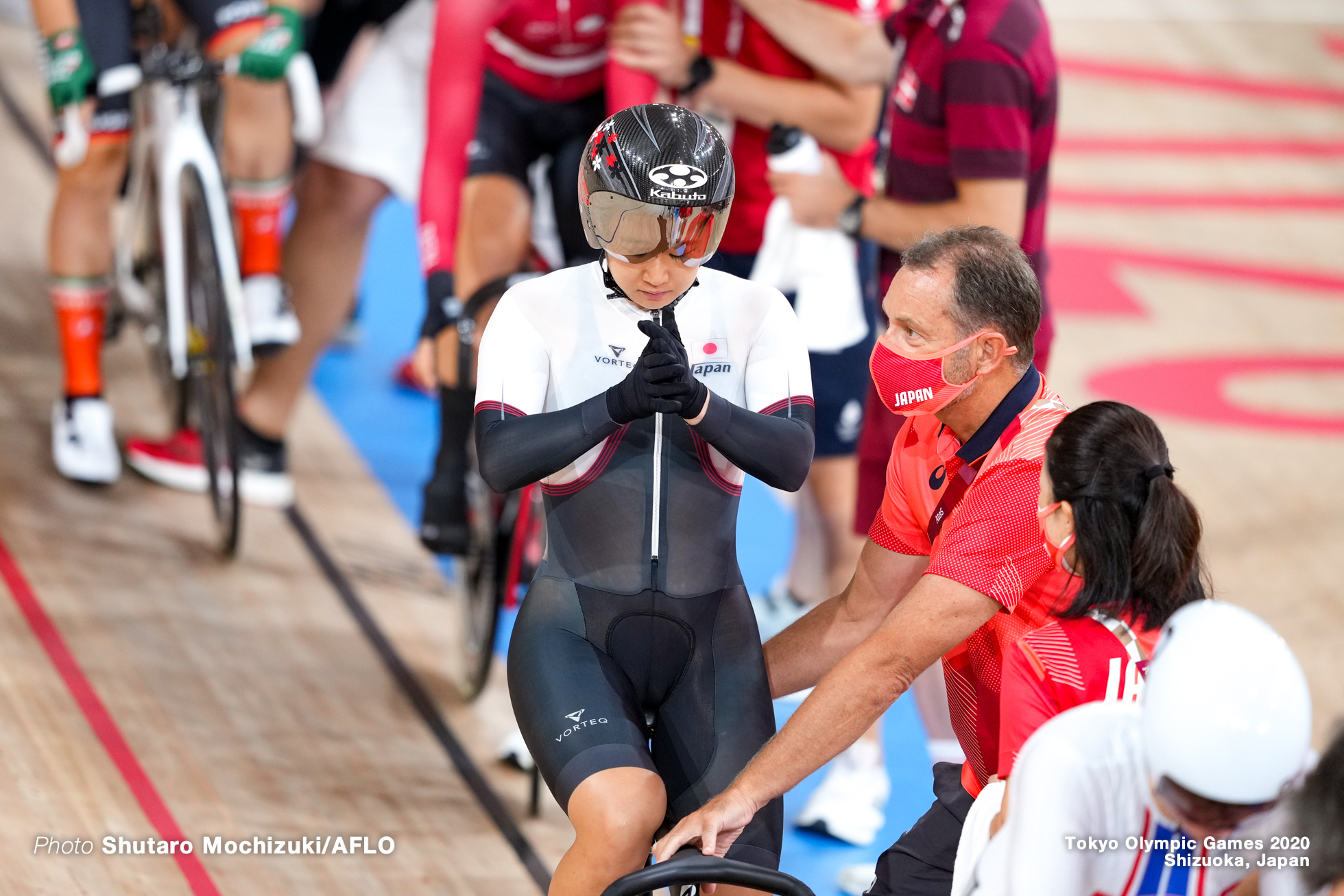 梶原悠未 Yumi Kajihara (JPN), Women's Omnium AUGUST 8, 2021 - Cycling : during the Tokyo 2020 Olympic Games at the Izu Velodrome in Shizuoka, Japan. (Photo by Shutaro Mochizuki/AFLO)