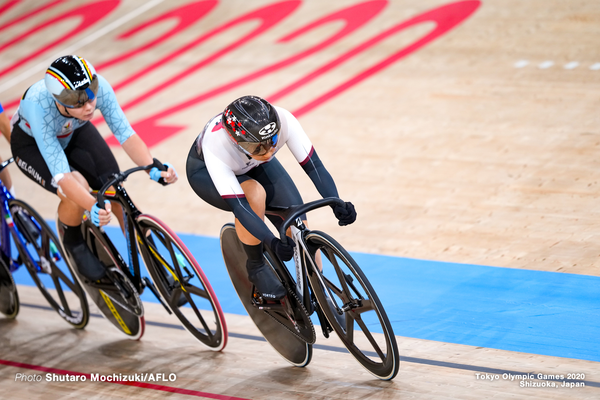 梶原悠未 Yumi Kajihara (JPN), Women's Omnium AUGUST 8, 2021 - Cycling : during the Tokyo 2020 Olympic Games at the Izu Velodrome in Shizuoka, Japan. (Photo by Shutaro Mochizuki/AFLO)