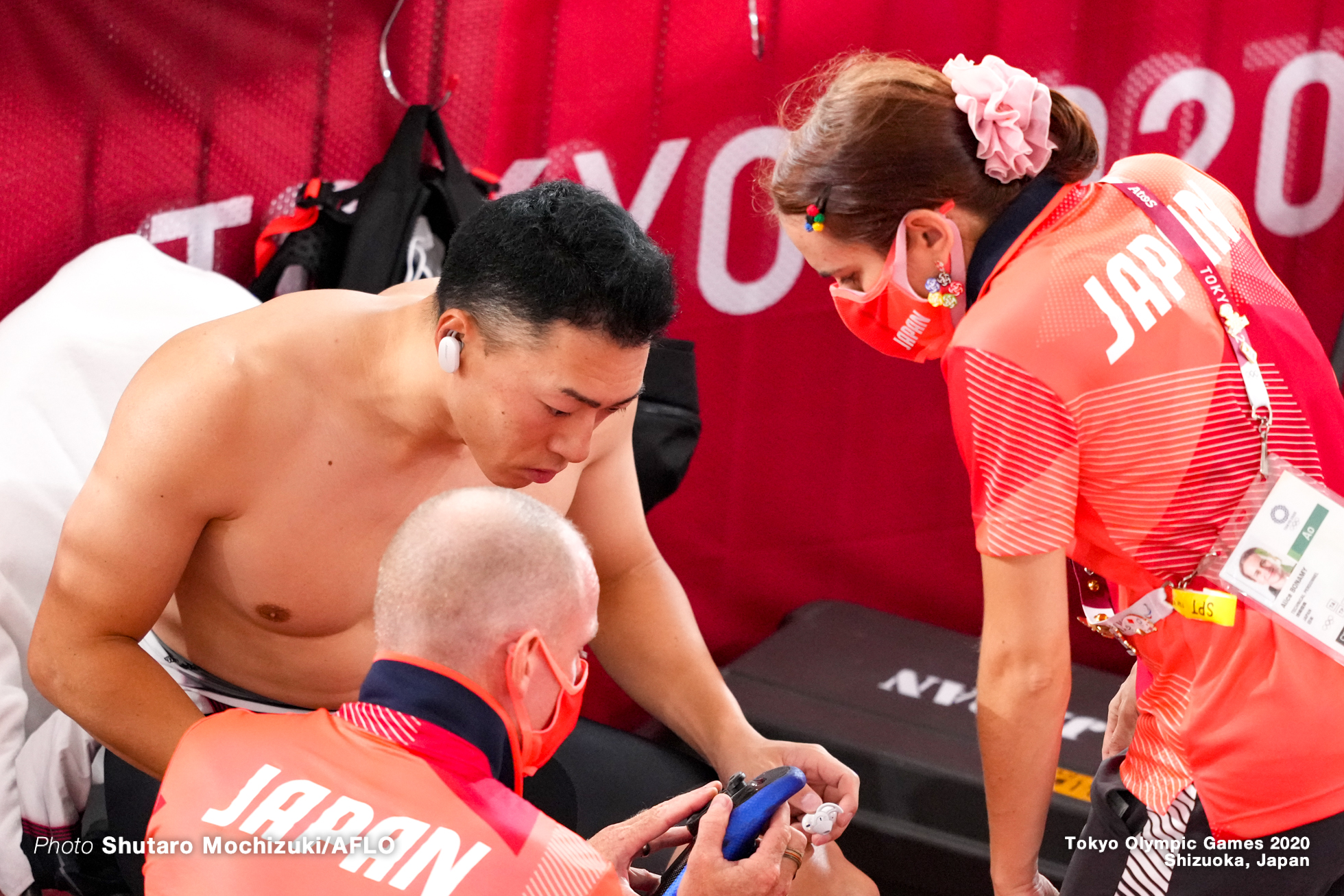 新田祐大 Yudai Nitta (JPN), AUGUST 8, 2021 - Cycling : during the Tokyo 2020 Olympic Games at the Izu Velodrome in Shizuoka, Japan. (Photo by Shutaro Mochizuki/AFLO)