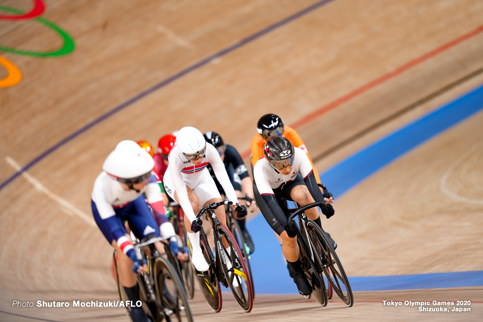 梶原悠未 Yumi Kajihara (JPN), Women's Omnium AUGUST 8, 2021 - Cycling : during the Tokyo 2020 Olympic Games at the Izu Velodrome in Shizuoka, Japan. (Photo by Shutaro Mochizuki/AFLO)