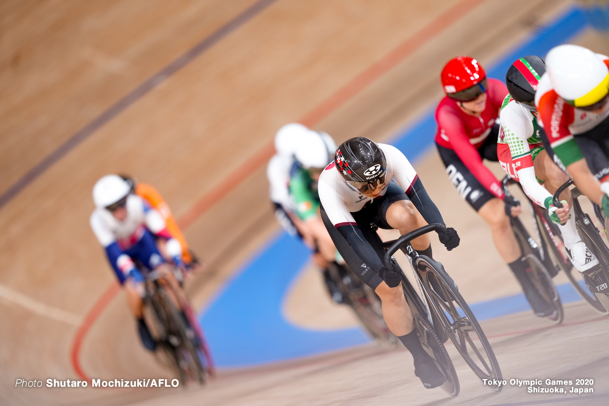 梶原悠未 Yumi Kajihara (JPN), Women's Omnium AUGUST 8, 2021 - Cycling : during the Tokyo 2020 Olympic Games at the Izu Velodrome in Shizuoka, Japan. (Photo by Shutaro Mochizuki/AFLO)