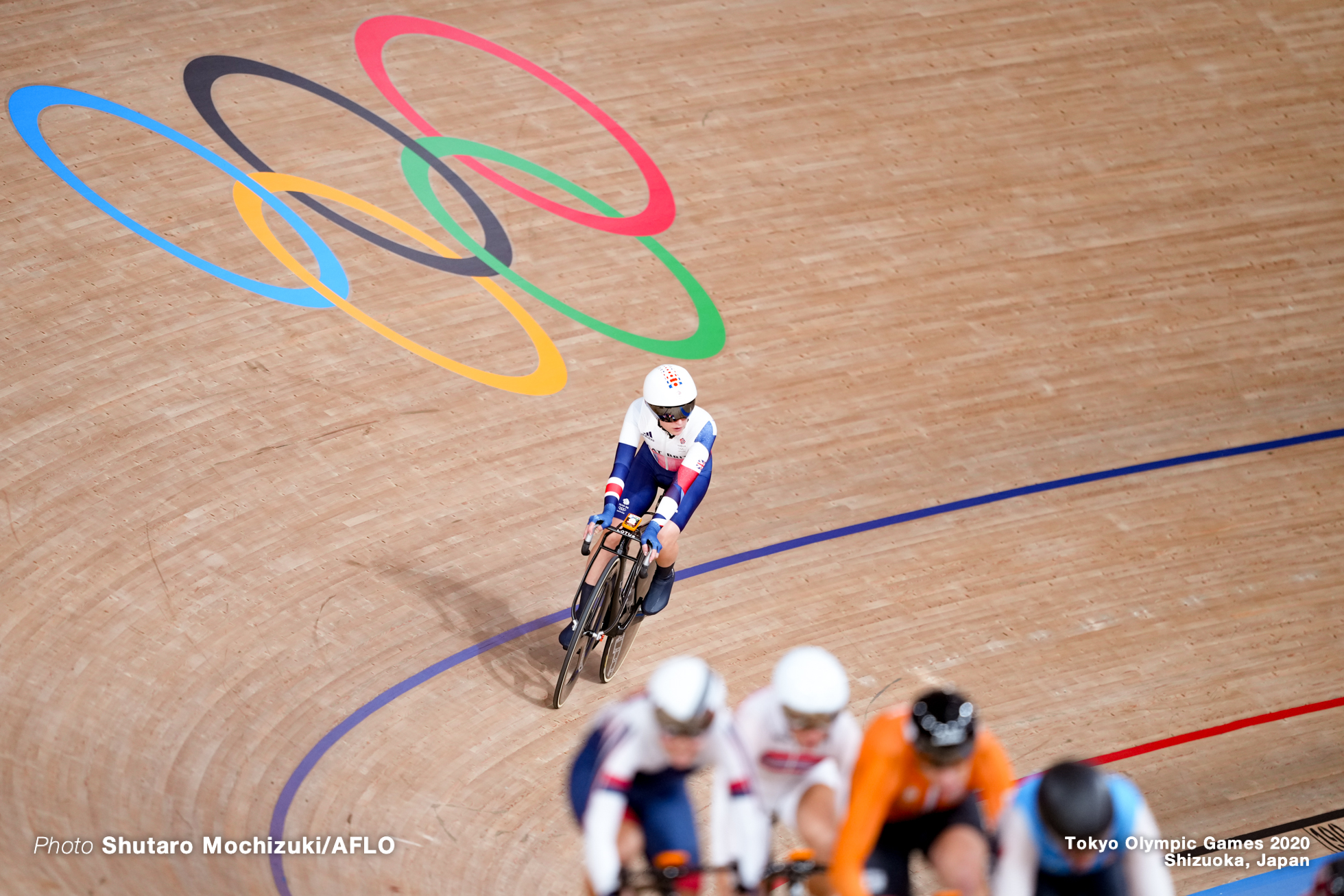 ローラ・ケニー Laura Kenny (GBR), Women's Omnium Elimination Race 3/4 AUGUST 8, 2021 - Cycling : during the Tokyo 2020 Olympic Games at the Izu Velodrome in Shizuoka, Japan. (Photo by Shutaro Mochizuki/AFLO)