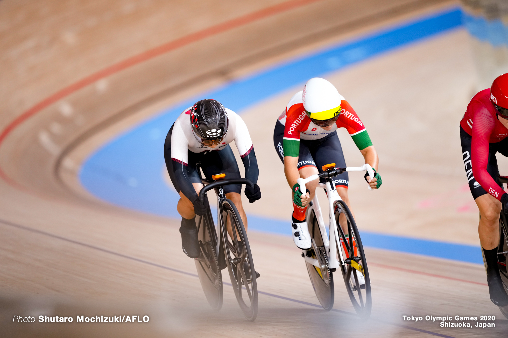 マリア・マルティンス Maria Martins (POR), 梶原悠未 Yumi Kajihara (JPN), Women's Omnium AUGUST 8, 2021 - Cycling : during the Tokyo 2020 Olympic Games at the Izu Velodrome in Shizuoka, Japan. (Photo by Shutaro Mochizuki/AFLO)