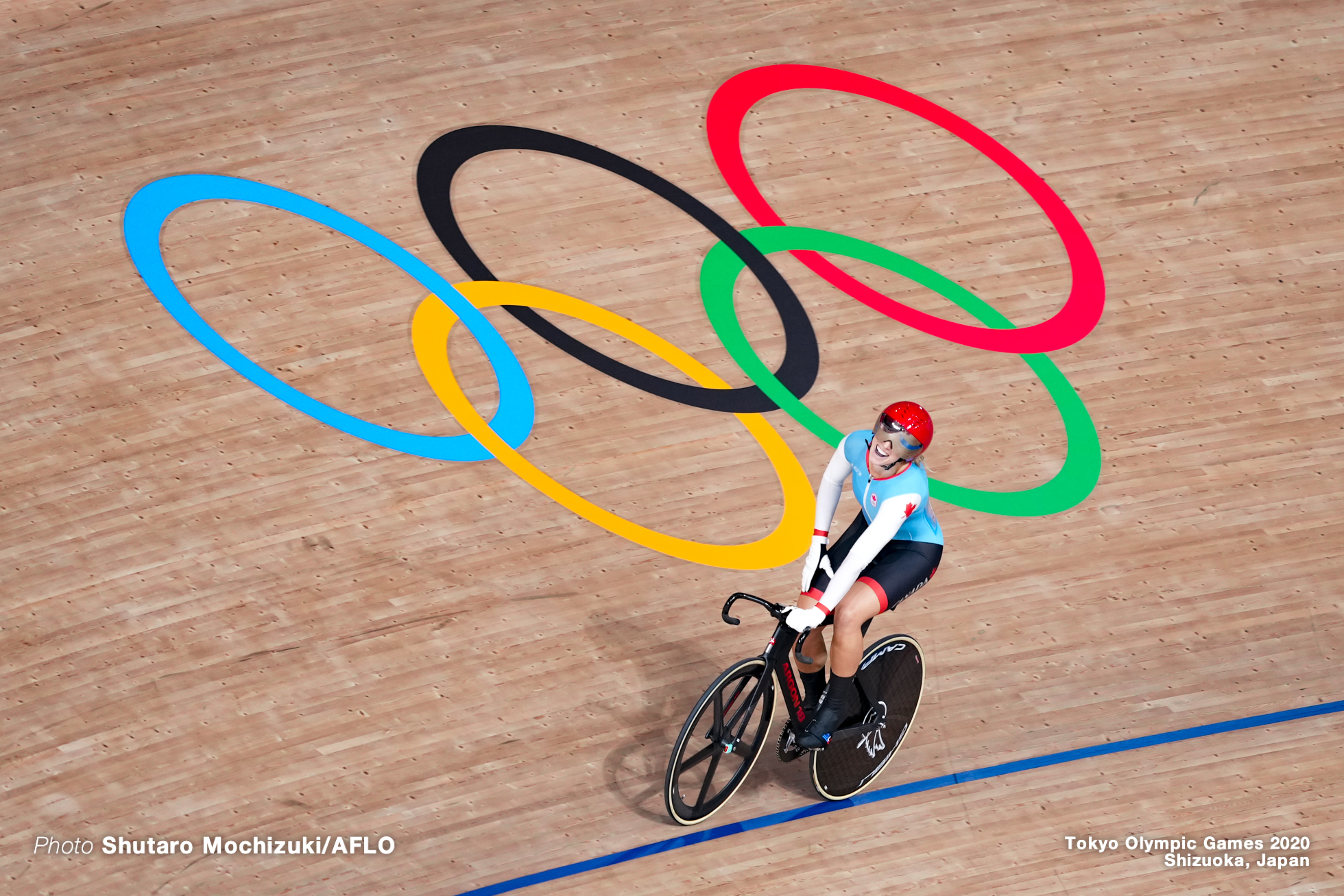 ケルシー・ミシェル Kelsey Mitchell (CAN), Women's Sprint Final AUGUST 8, 2021 - Cycling : during the Tokyo 2020 Olympic Games at the Izu Velodrome in Shizuoka, Japan. (Photo by Shutaro Mochizuki/AFLO)