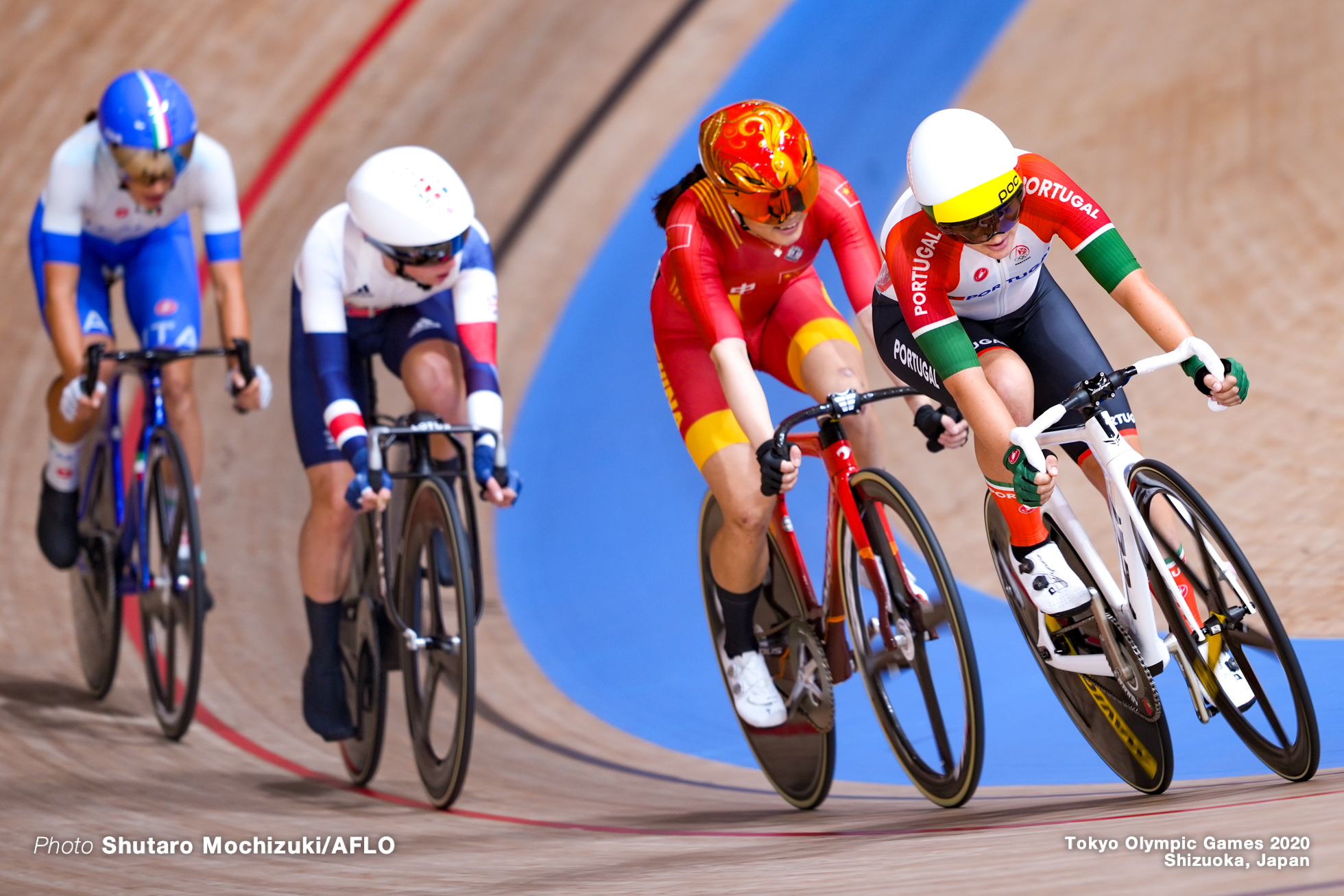 マリア・マルティンス Maria Martins (POR), 劉佳麗 リウ・ジャリー Liu Jiali (CHN), Women's Omnium AUGUST 8, 2021 - Cycling : during the Tokyo 2020 Olympic Games at the Izu Velodrome in Shizuoka, Japan. (Photo by Shutaro Mochizuki/AFLO)