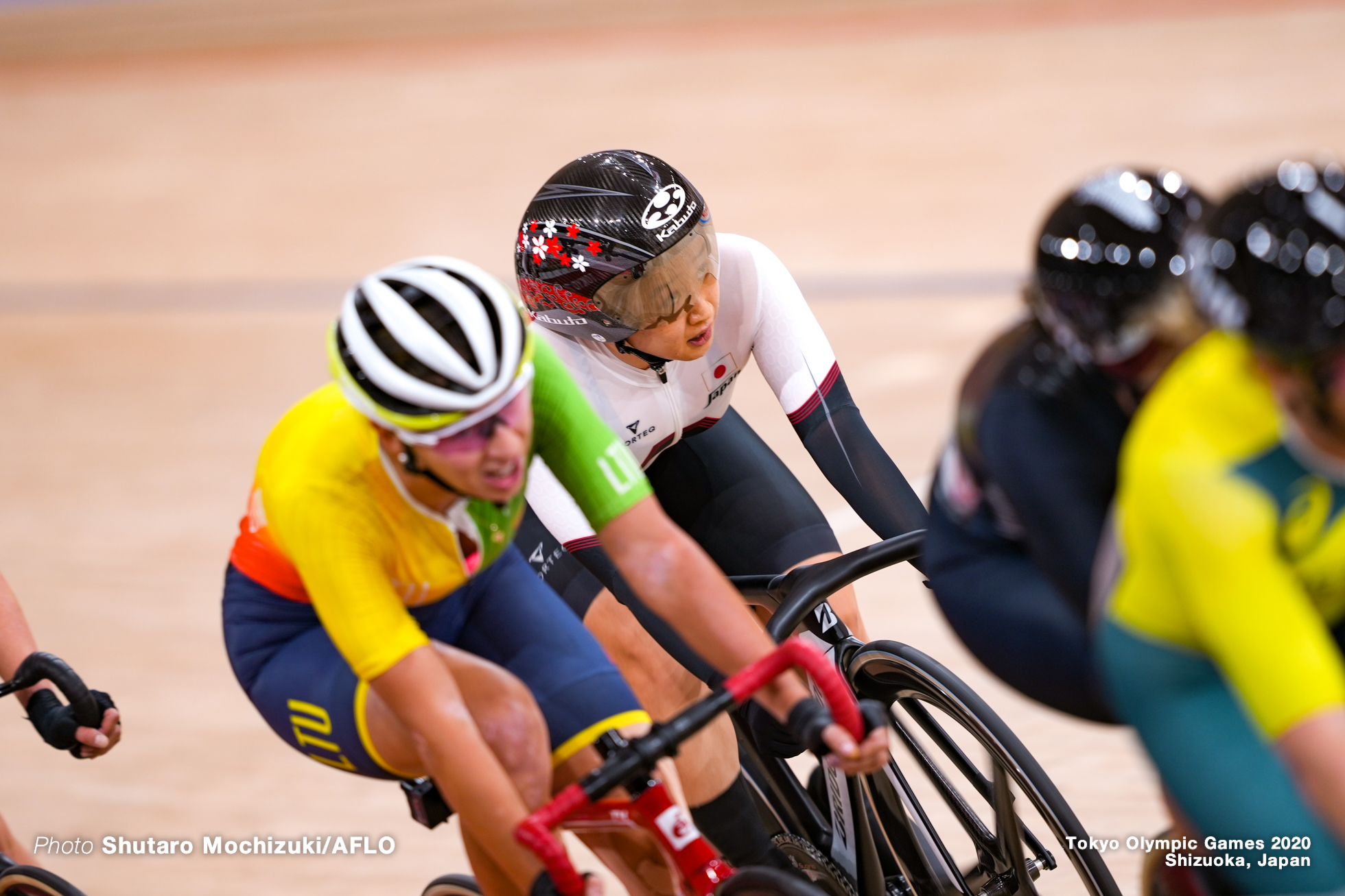 梶原悠未 Yumi Kajihara (JPN), Women's Omnium AUGUST 8, 2021 - Cycling : during the Tokyo 2020 Olympic Games at the Izu Velodrome in Shizuoka, Japan. (Photo by Shutaro Mochizuki/AFLO)