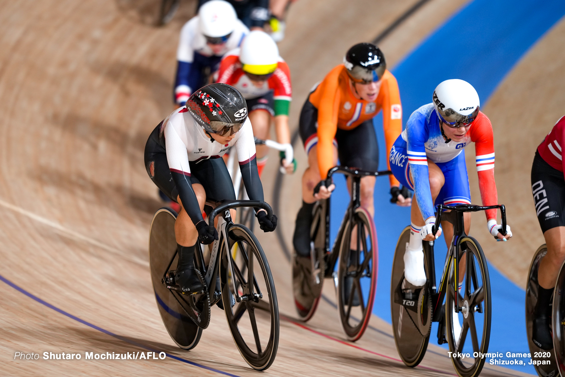 梶原悠未 Yumi Kajihara (JPN), Women's Omnium AUGUST 8, 2021 - Cycling : during the Tokyo 2020 Olympic Games at the Izu Velodrome in Shizuoka, Japan. (Photo by Shutaro Mochizuki/AFLO)