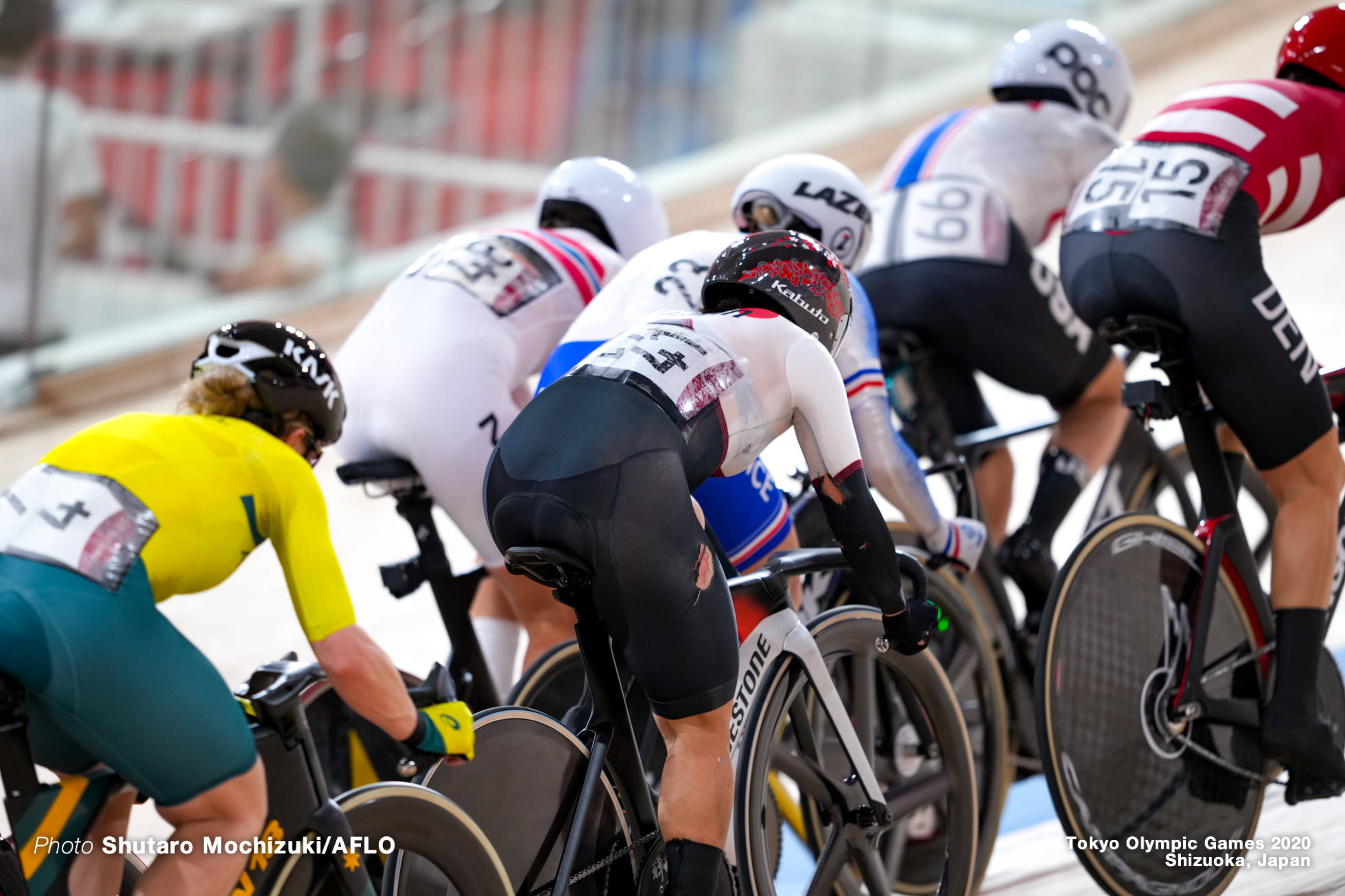 梶原悠未 Yumi Kajihara (JPN), Women's Omnium AUGUST 8, 2021 - Cycling : during the Tokyo 2020 Olympic Games at the Izu Velodrome in Shizuoka, Japan. (Photo by Shutaro Mochizuki/AFLO)