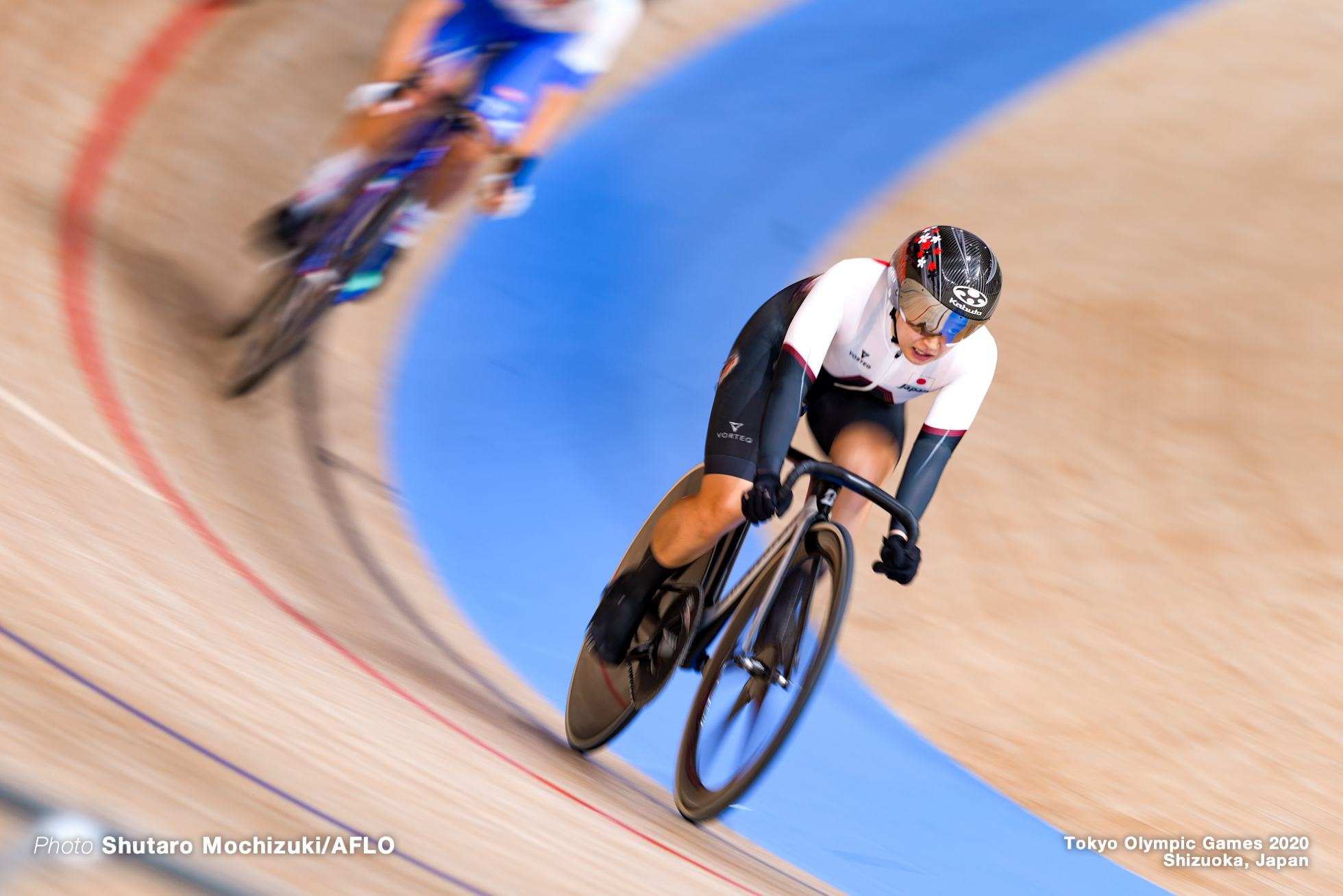 梶原悠未 Yumi Kajihara (JPN), Women's Omnium AUGUST 8, 2021 - Cycling : during the Tokyo 2020 Olympic Games at the Izu Velodrome in Shizuoka, Japan. (Photo by Shutaro Mochizuki/AFLO)