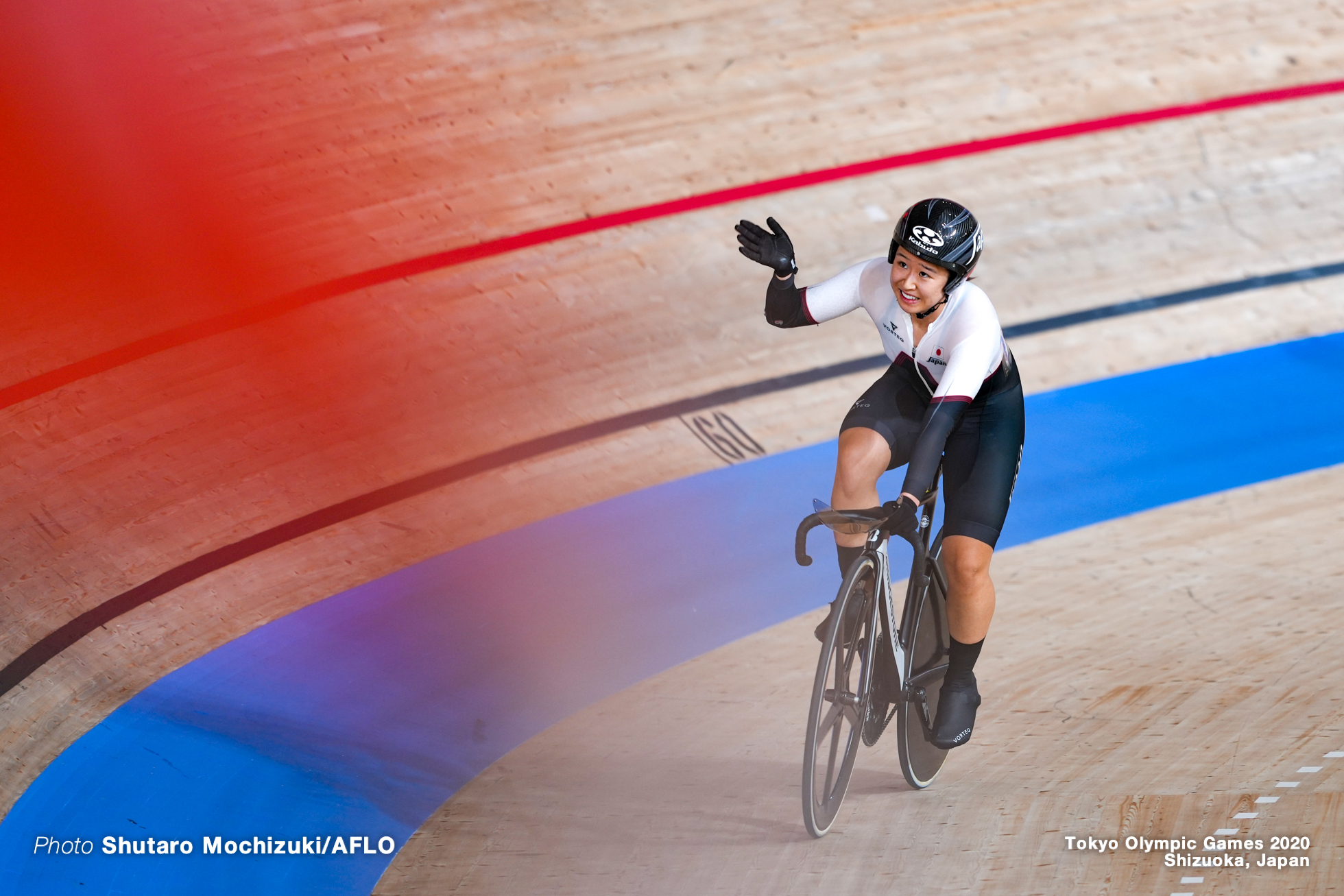 梶原悠未 Yumi Kajihara (JPN), Women's Omnium AUGUST 8, 2021 - Cycling : during the Tokyo 2020 Olympic Games at the Izu Velodrome in Shizuoka, Japan. (Photo by Shutaro Mochizuki/AFLO)